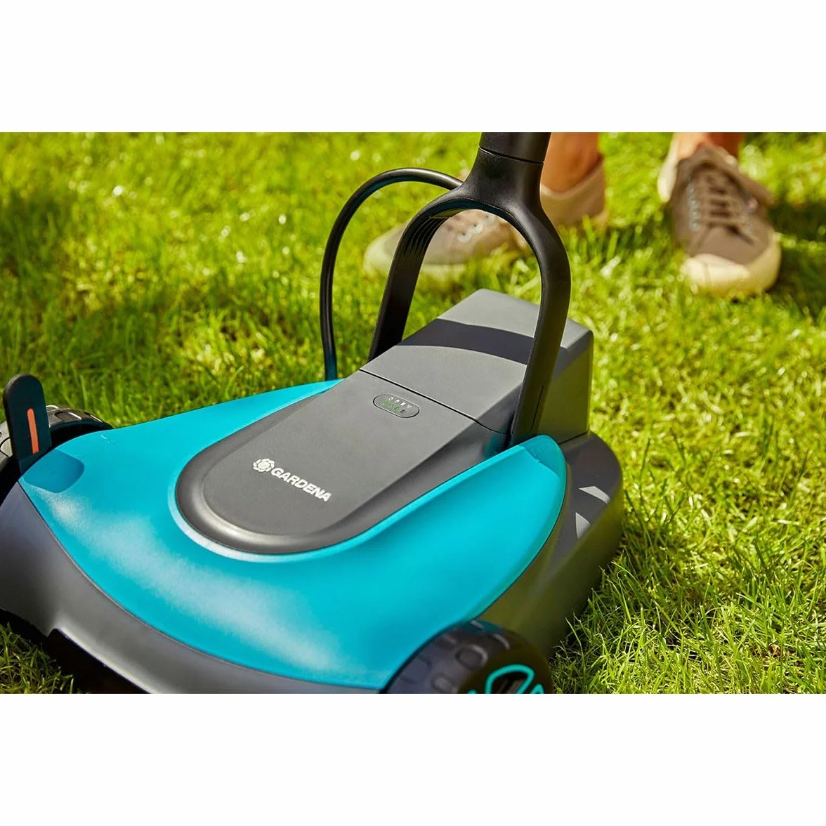 Gardena Kosiarka akumulatorowa HandyMower 22/18V P4A – bez akumulatora, do trawników do 50m²