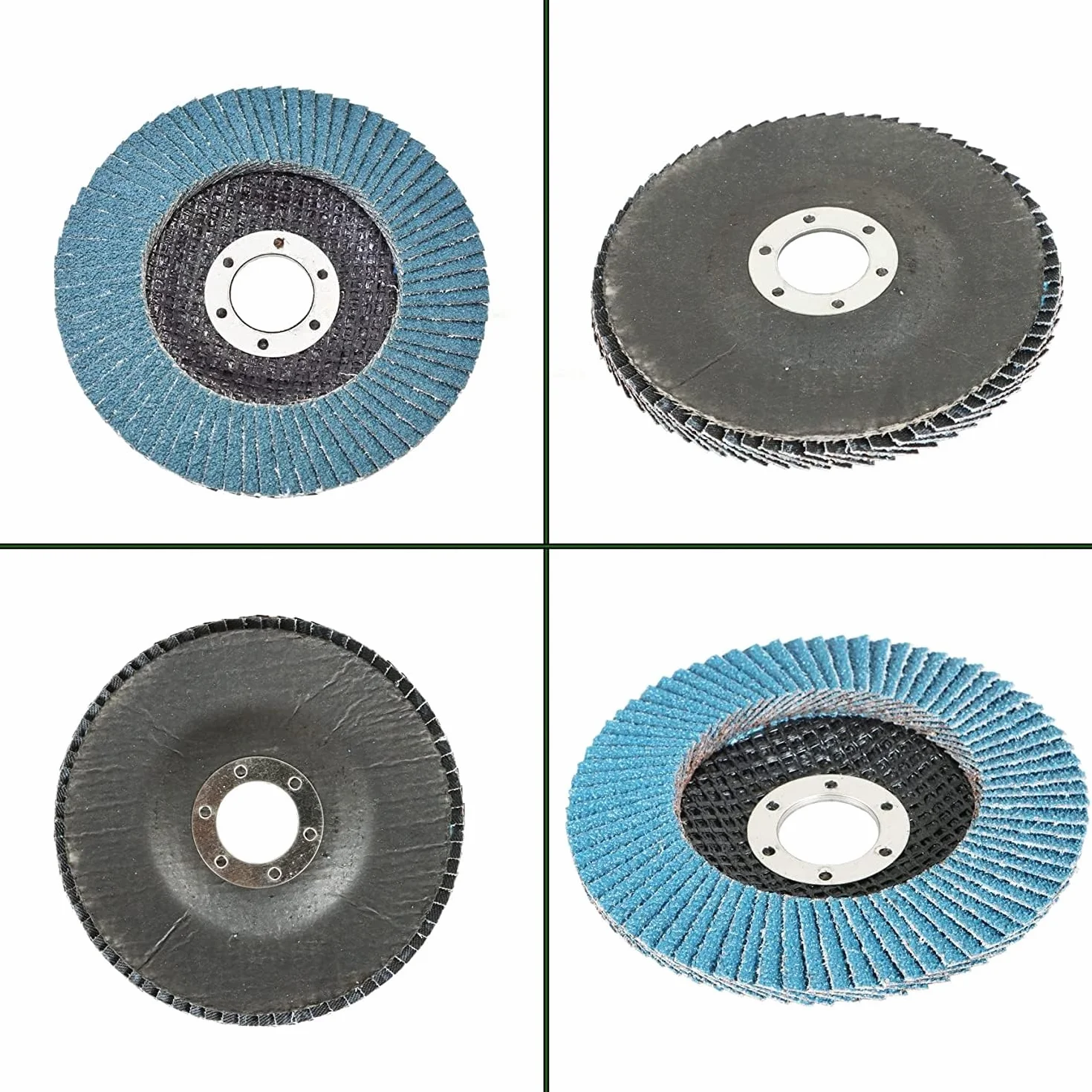 Tarcze listkowe cyrkonowe, 10 szt. Ściernica szlifierska, 4-1/2" x 7/8" Szlifierka kątowa Tarcze szlifierskie do metalu i drewna(60grit)