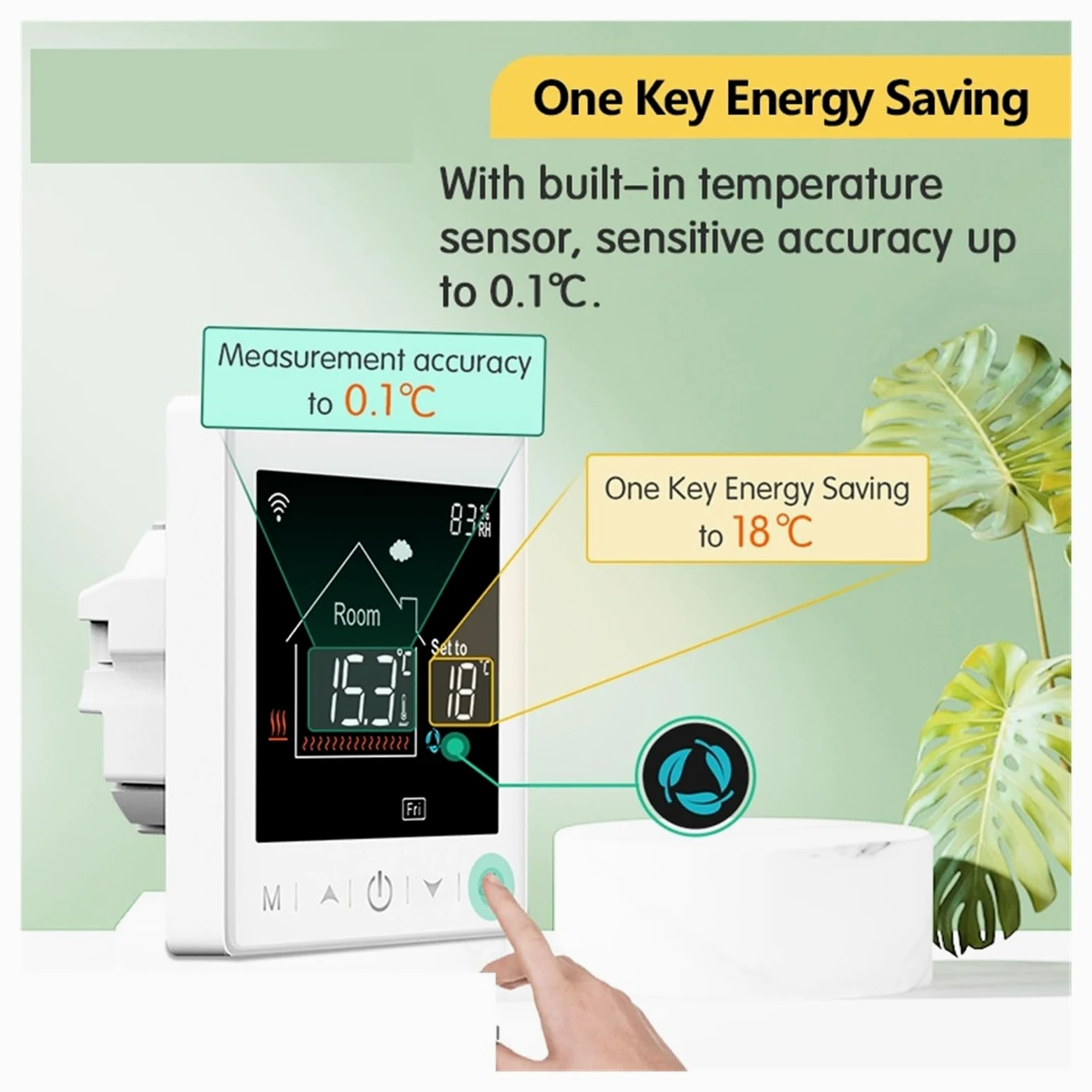 Termostat do ogrzewania podłogowego Programowalny regulator temperatury WiFi elektrycznego ciepłego kotła gazowego Smart Life Work OszczęDza Energię I Koszty Ogrzewania(16A Electric White)