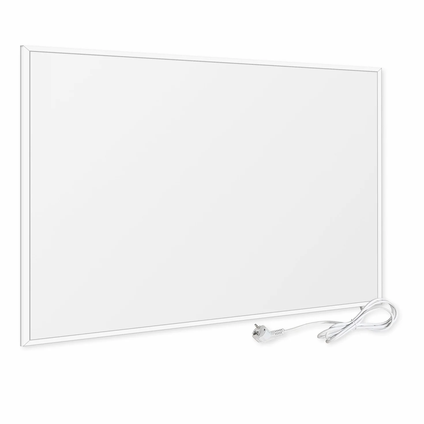 VIESTA F300 panel grzewczy na podczerwień, ogrzewanie ścienne, bardzo płaska płyta grzewcza, Carbon Crystal, 300 W, biały + termostat TH10