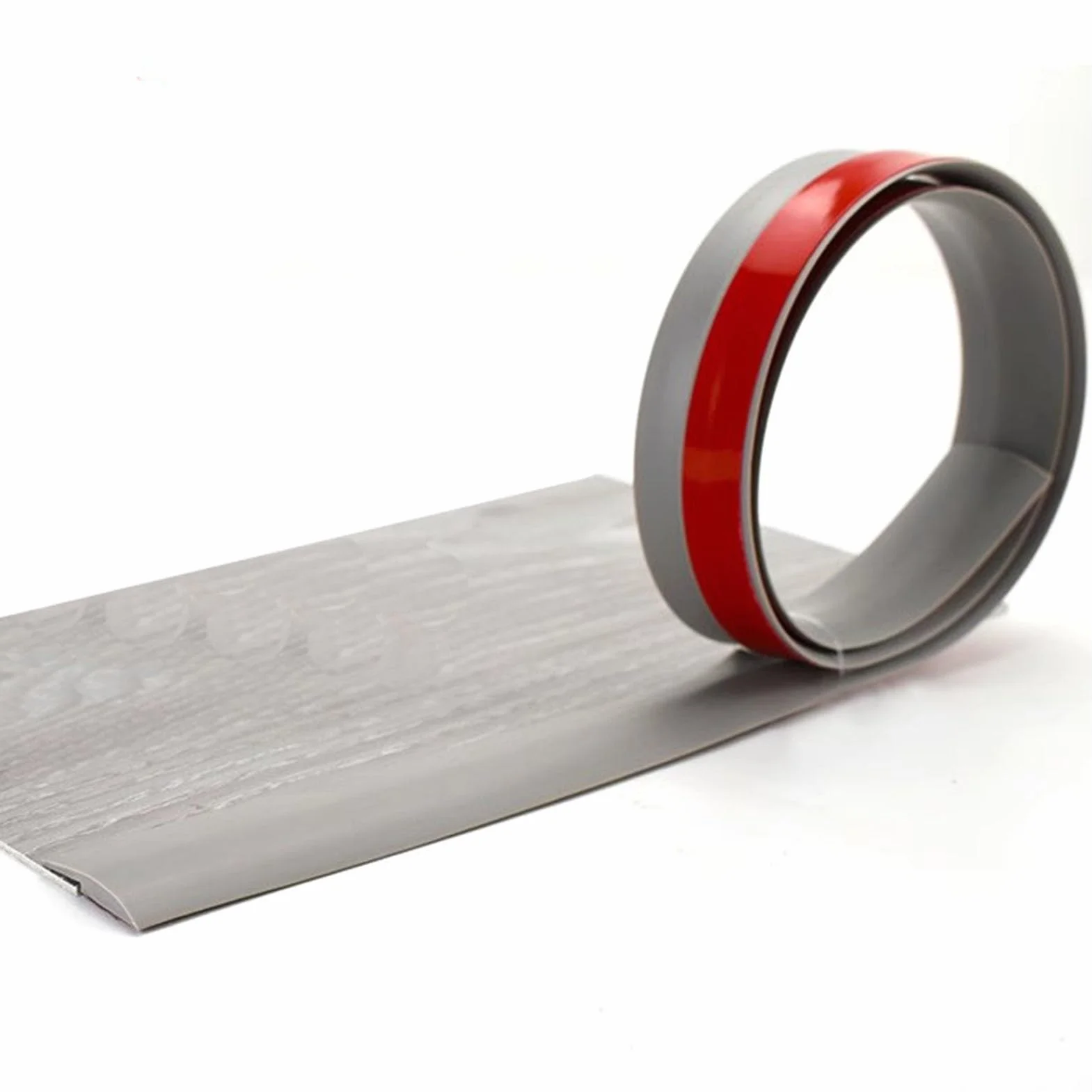 Odklejana i przyklejana listwa ochronna na krawędzie podłogi z PVC do paneli winylowych, kompatybilna z wysokością 3 mm, długość od 1 m do 10 m(Gray,L3m)