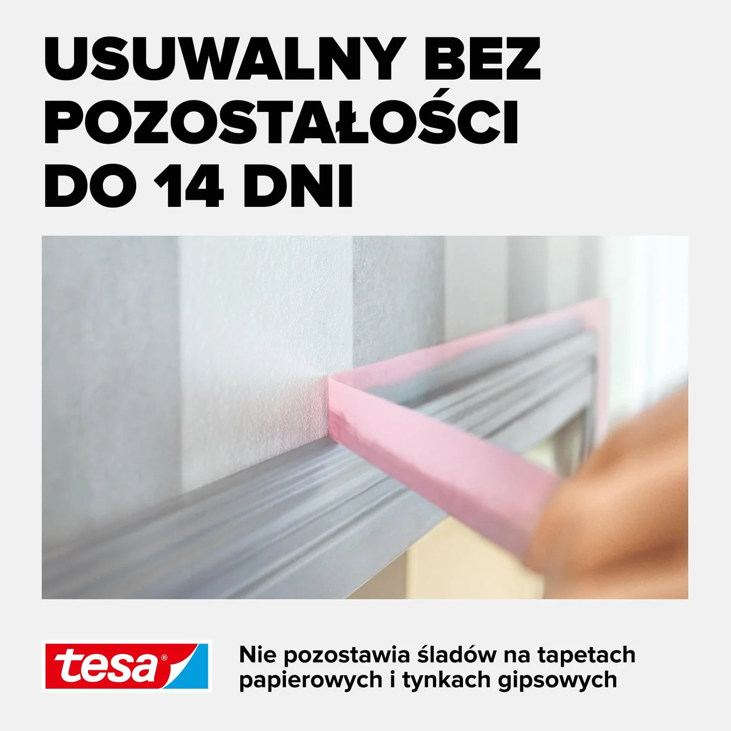 tesa taśma malarska do stosowania na tapetach i innych delikatnych powierzchniach - cienka taśma maskująca do precyzyjnego zabezpieczania delikatnych powierzchni wewnątrz pomieszczeń - 25m x 38mm