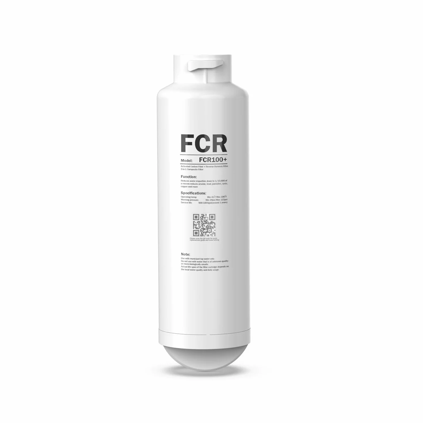 Frizzlife FCR100+ Wymienny wkład filtrujący z membraną RO do systemu filtrów wody z odwróconą osmozą na blacie WB99-H
