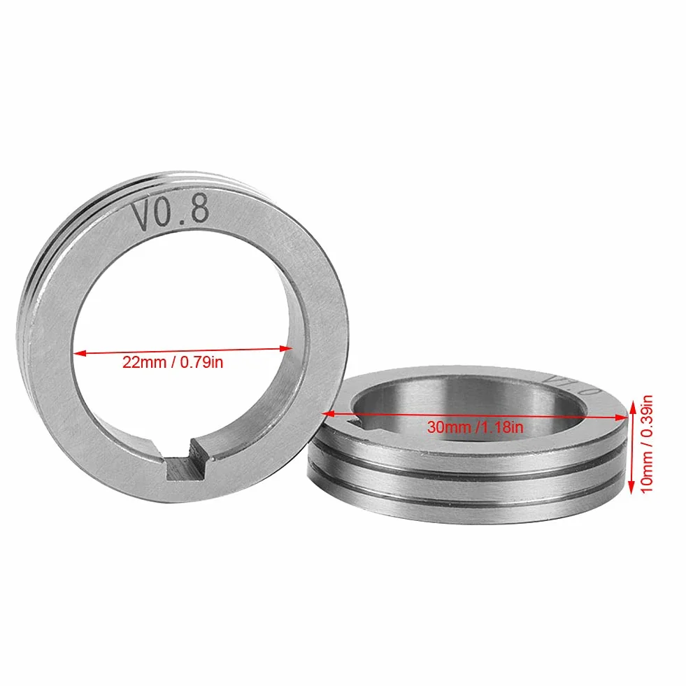 Rolka Podajnika Drutu Spawalniczego 30 Mm Stalowa Rolka Podajnika Drutu 0,8/1,0/1,2 Rolka Podajnika Drutu Do Binzel (0,8 Mm)