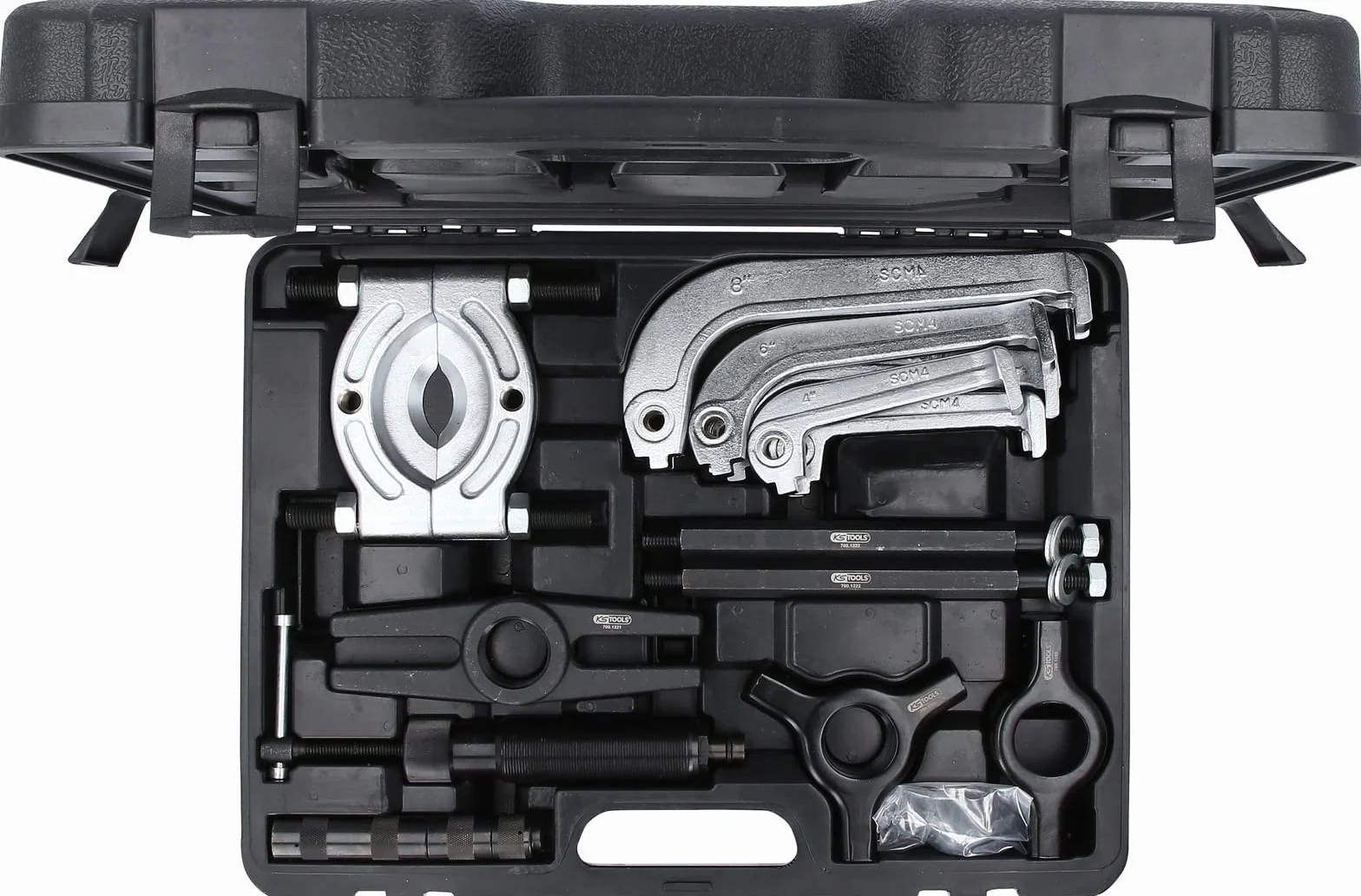 KS Tools 700.1200 Uniwersalny sciagacz hydrauliczny2-ramienny, 3-ramienny, 22-szt