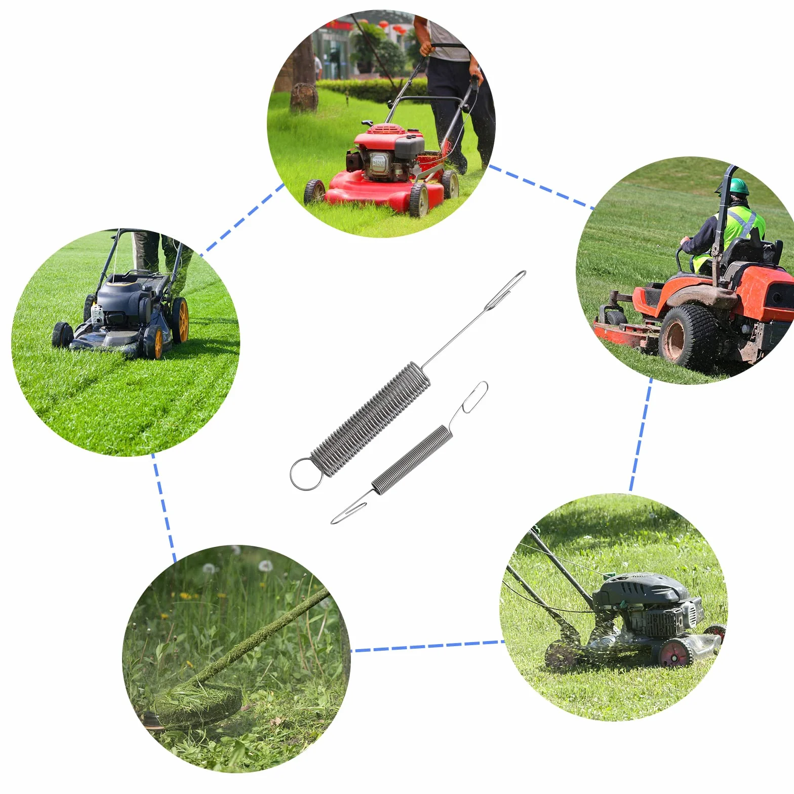 Sprężyny regulatora 2 zestawy do silników Briggs & Stratton 692211 691859