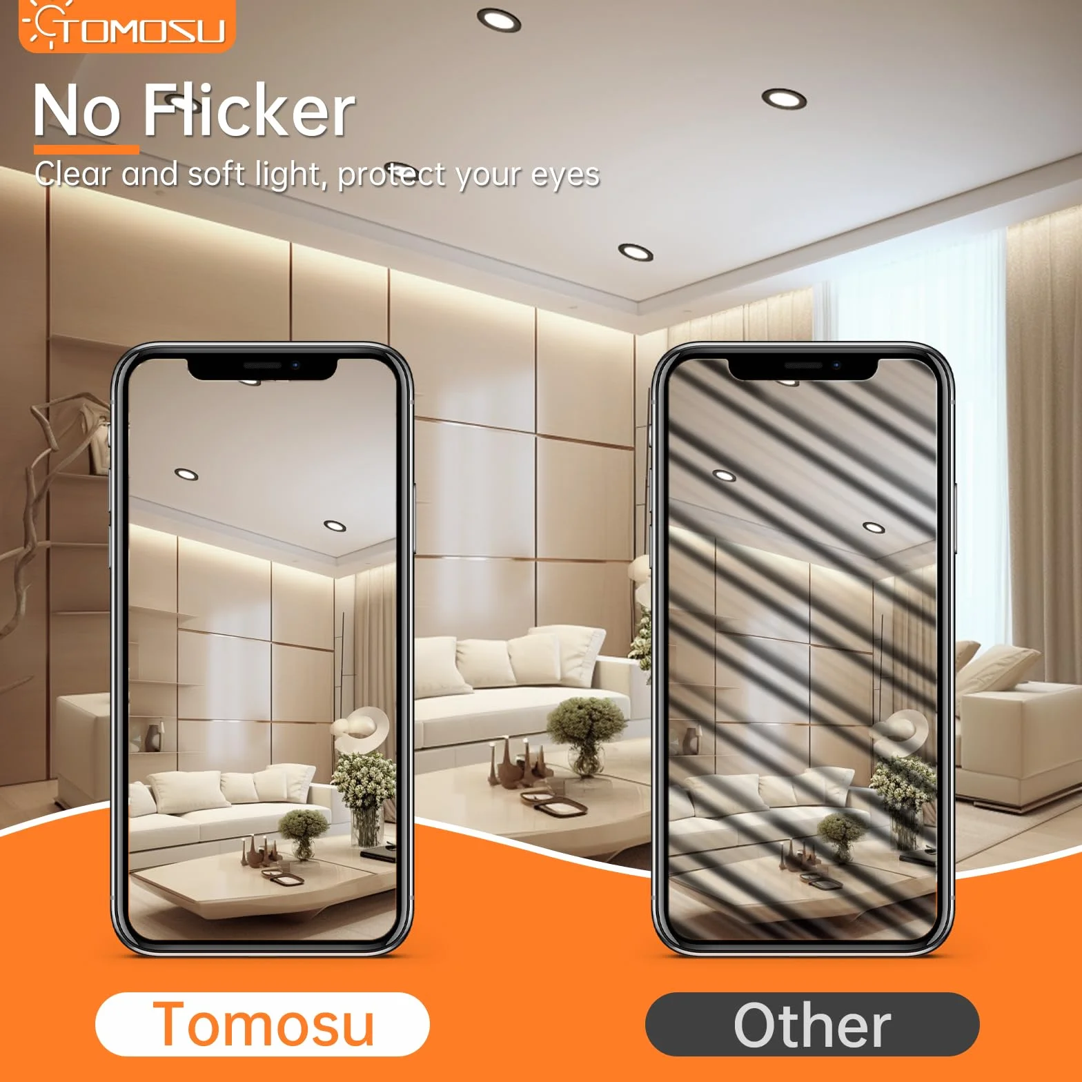Tomosu Reflektor LED do Zabudowy 230 V, Czarny, 5 W, IP44, Płaski, Okrągły, Ø 75-85 mm, Głębokość 24 mm, 450 lm, Światło Punktowe LED, Neutralna Biel, 4000 K