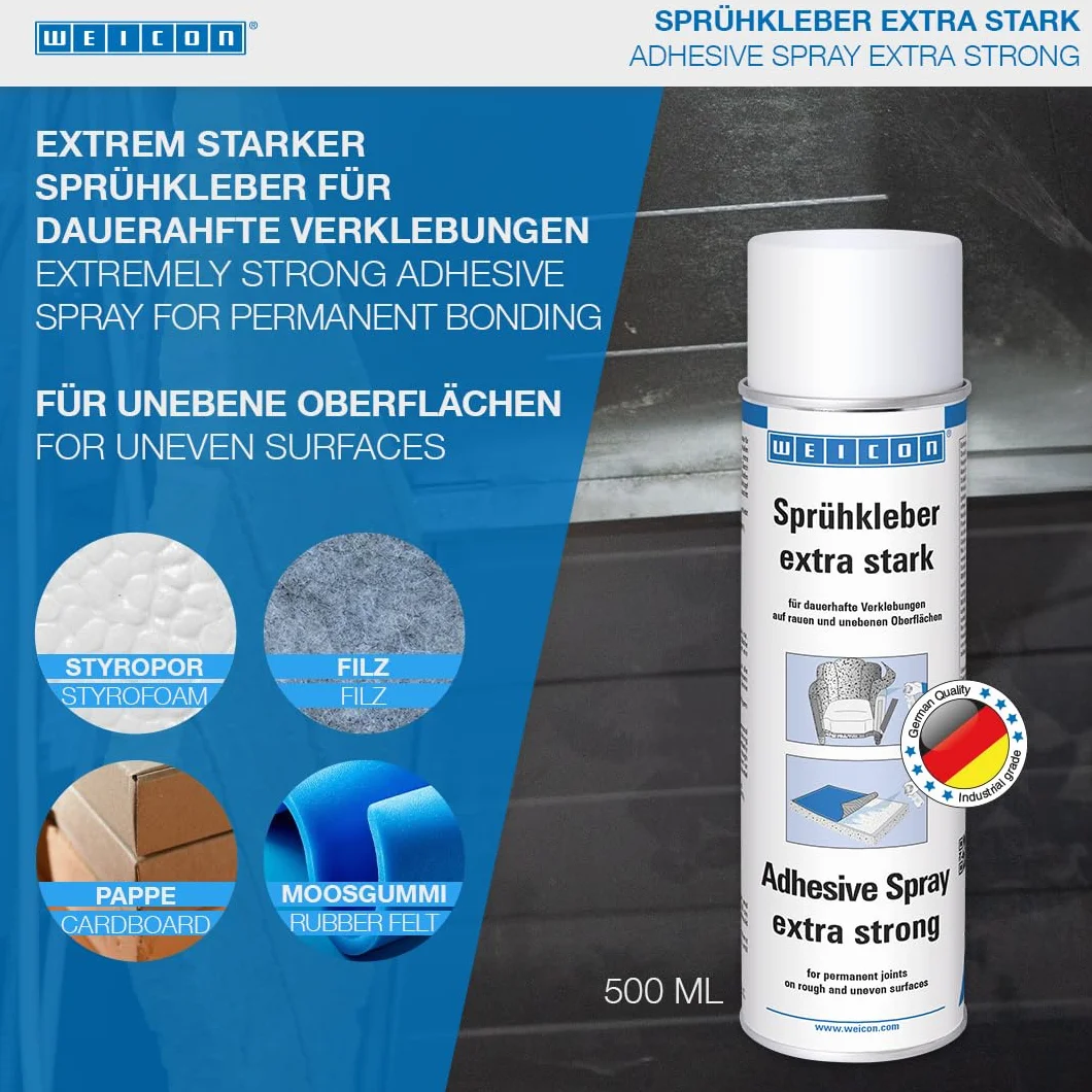 WEICON Klej uniwersalny w sprayu, ekstra mocny, biały, 500 ml