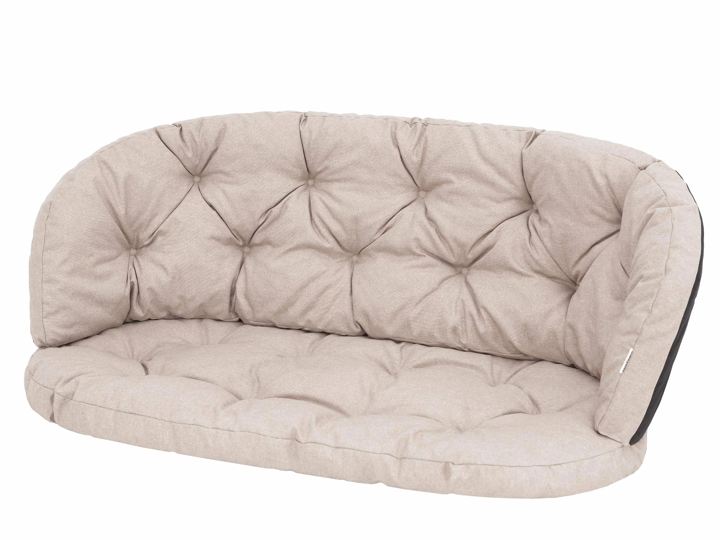 PillowPrim Poduszki do mebli rattanowych, zestaw rattanowy, zestaw poduszek na ławkę, poduszki rekreacyjne do leżaków słonecznych, poduszki do sofy 100x50x38 cm beżowe