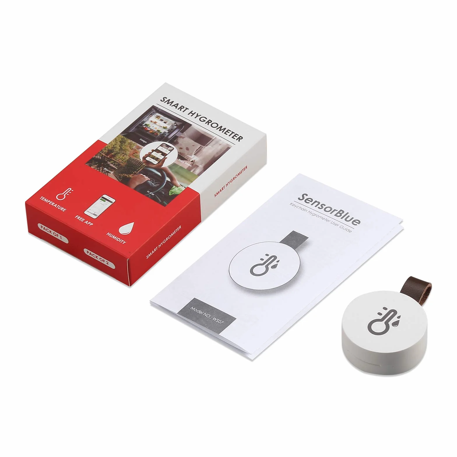 Termometr Bluetooth, higrometr, mini termometr wewnętrzny, higrometr z aplikacją Smart Sensor, cyfrowy termometr z eksportem danych do salonu, pokoju dziecięcego, domu