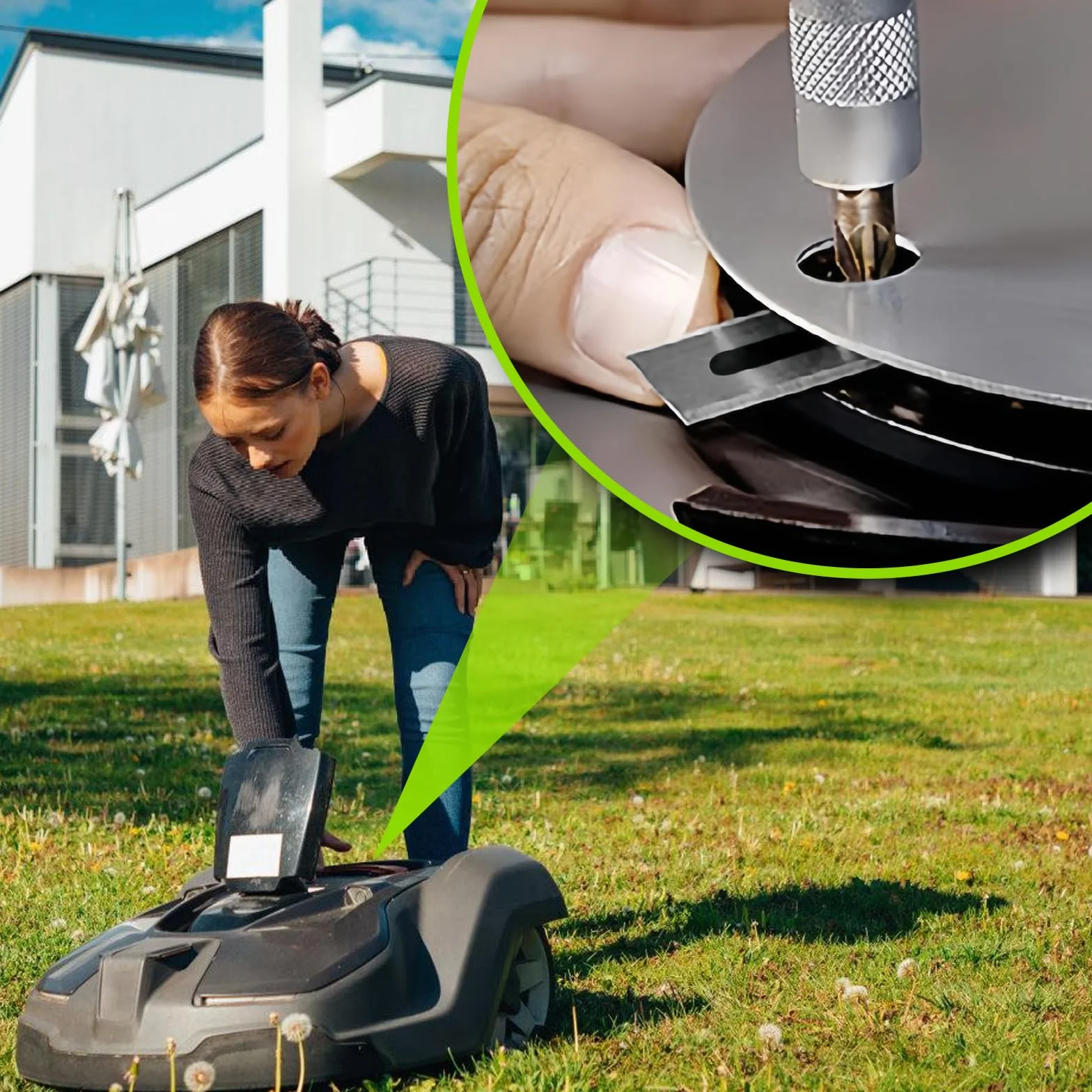 Ostrza ze stali nierdzewnej do Husqvarna Automower 40 sztuk grubość 0,65 mm