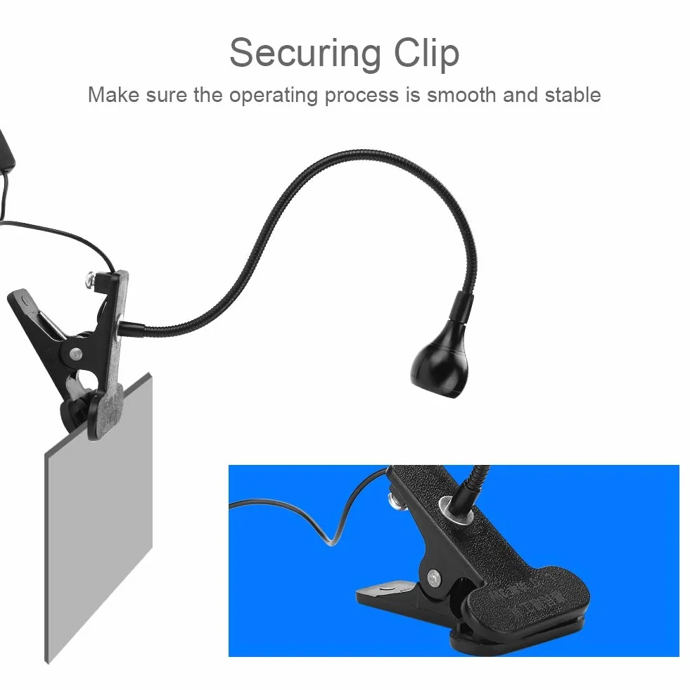 Lampa UV ultrafioletowa LED, USB 3W Lampa kleju UV Ultrafioletowa dioda LED Fioletowe światło USB Z klipsem i przełącznikiem do naprawy telefonu banknot fluorescencyjny