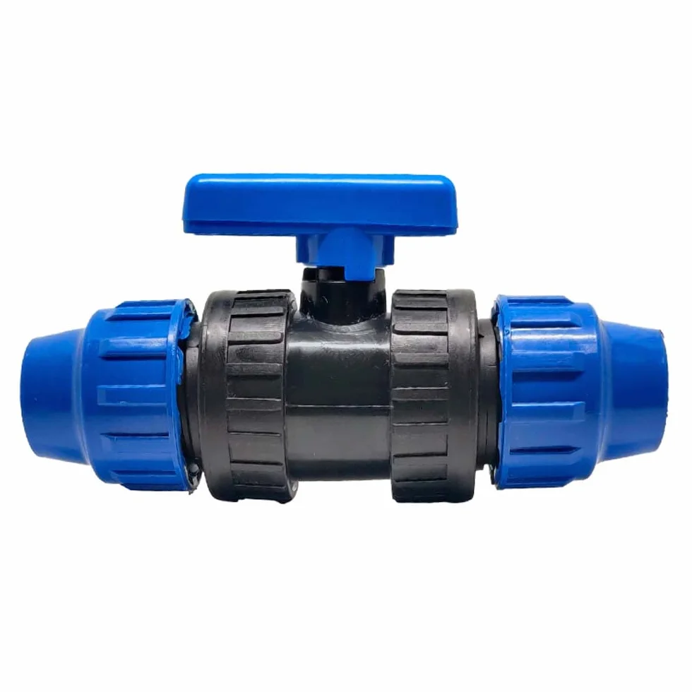 RIEGOPRO Zawór PE Fitting do rur nawadniających z polietylenu (32mm) Klucz krokowy z bezpośrednim połączeniem z rurą polietylenową (32mm)