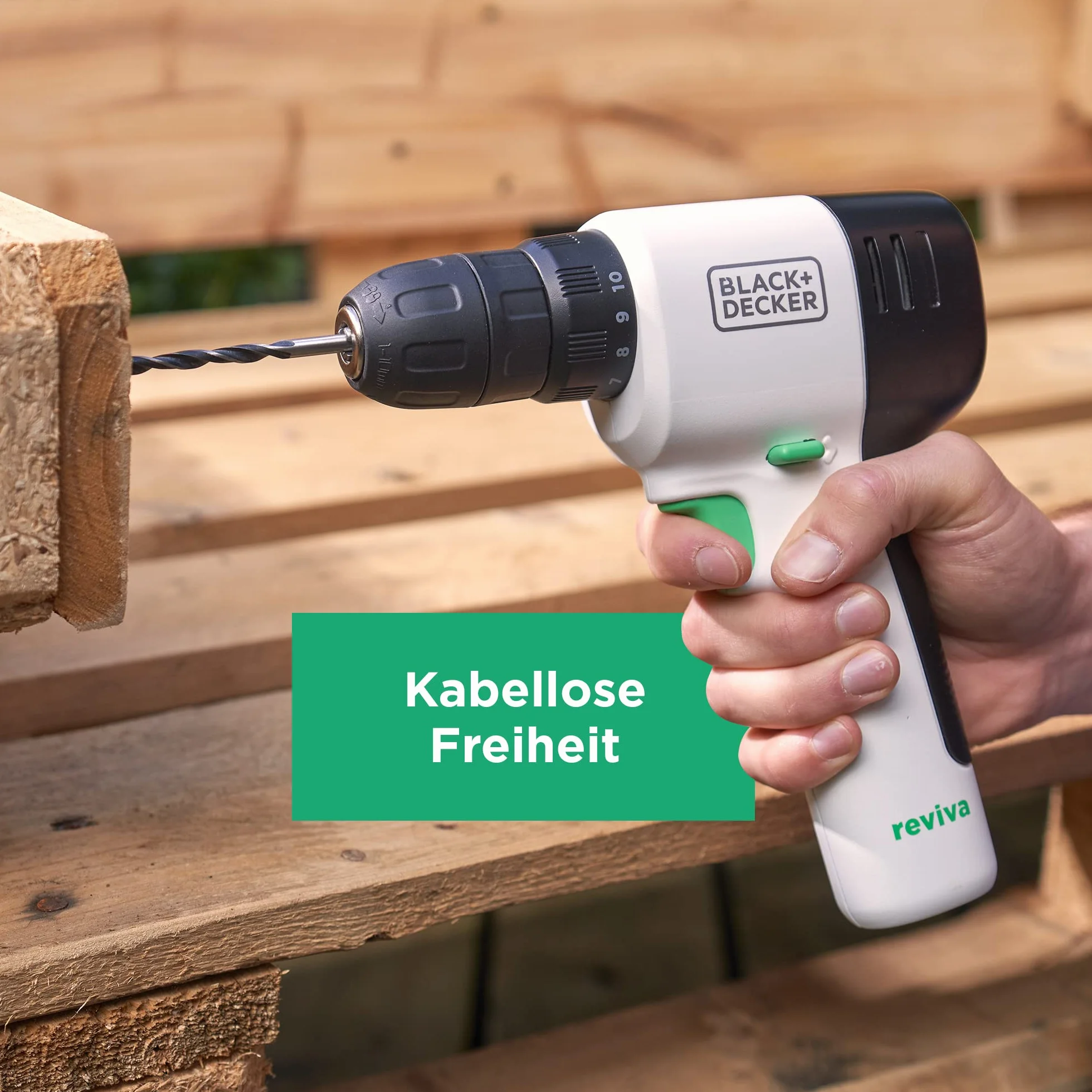 BLACK+DECKER Wiertarka wkrętarka 12V REVIVA z wbudowanym akumulatorem 1,5Ah 80 akcesoria REVDD12A80-QW