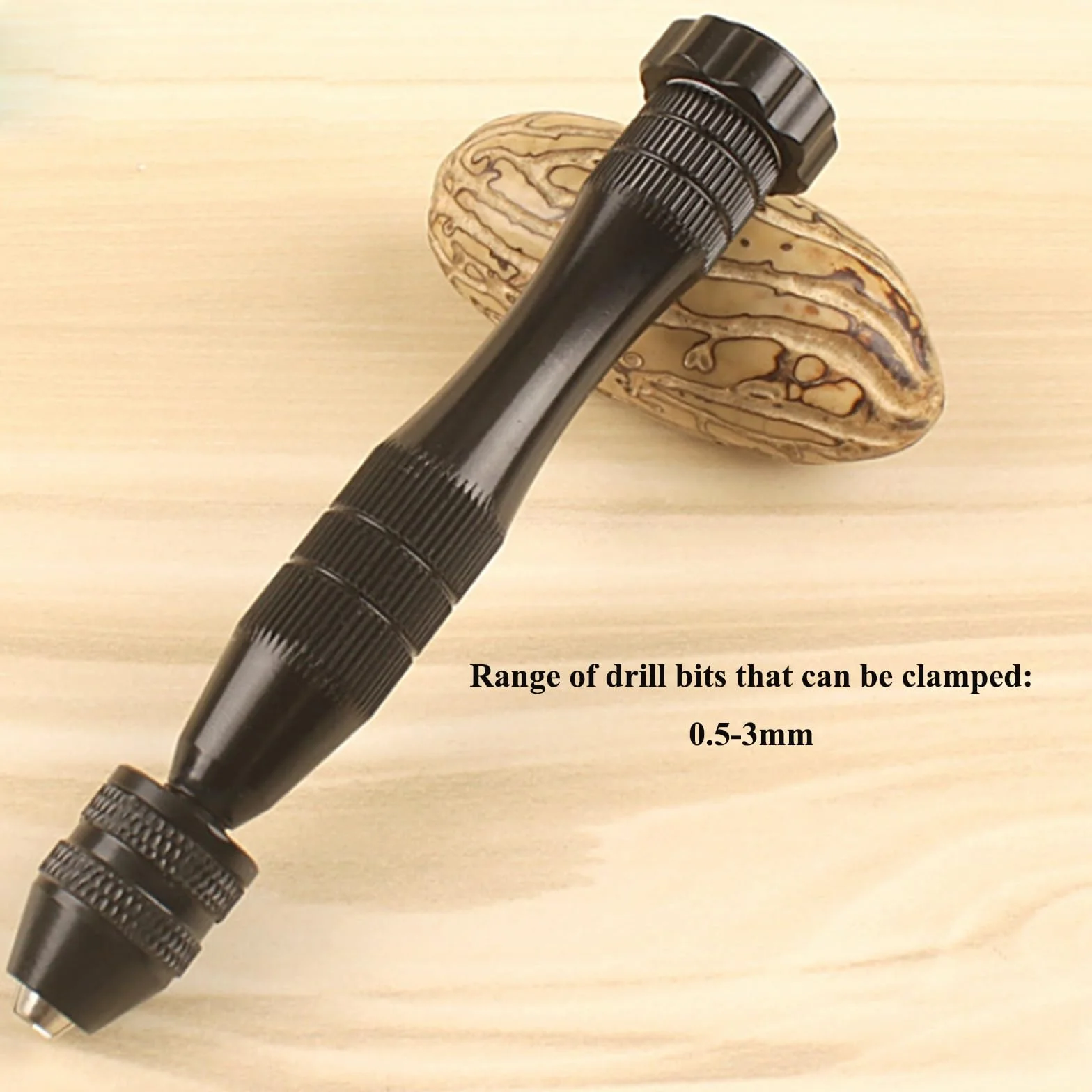 12 cm wiertarka ręczna z 14 szt. Mini Twist Drill 0,5 mm-3 mm czarna duża wiertarka ręczna do modelarstwa