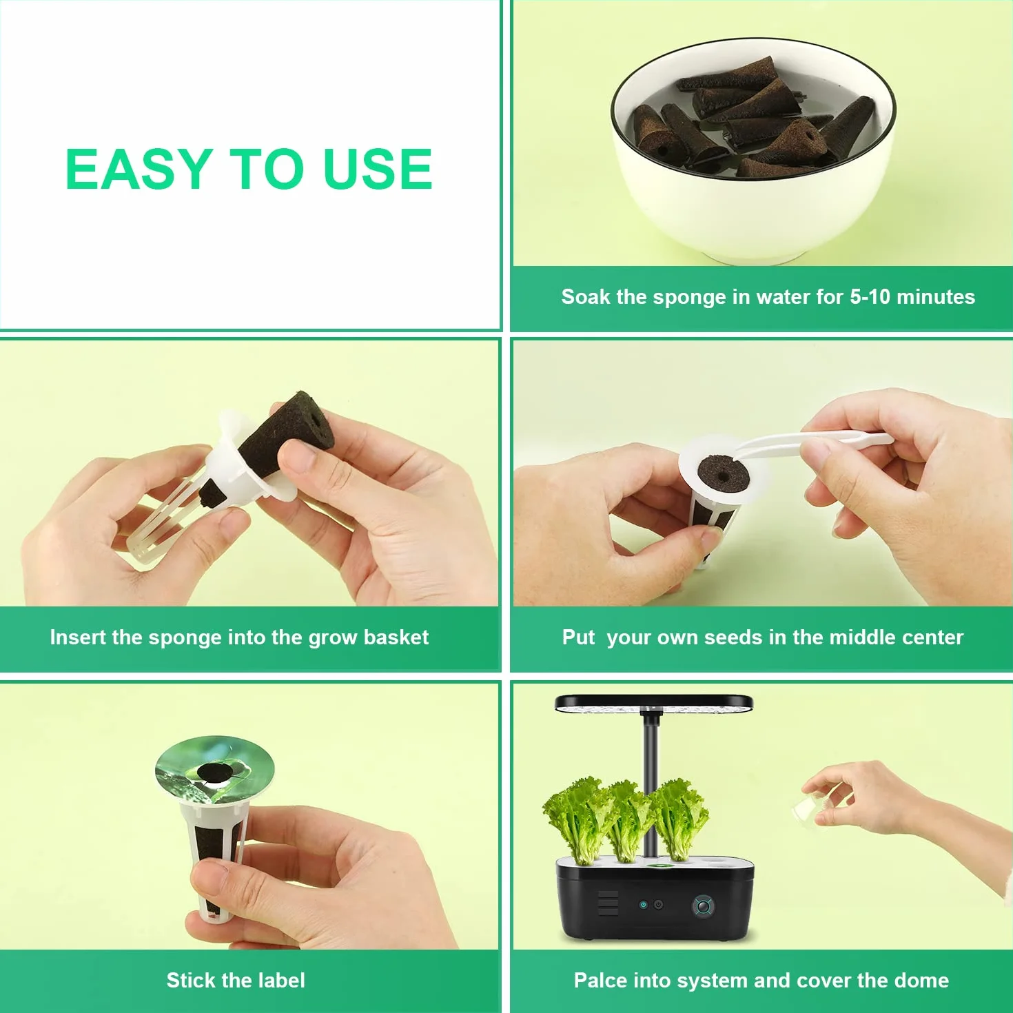 Zestaw Straków Nasion do Aeroogrodu 101 sztuk Hydroponic Seed Kit
