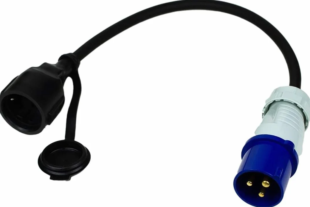 H07RN-F adapter kabla CEE, 35 m, wtyk męski do uziemienia, IP44-3G2,5-230 V/16 A, 3-pinowy, 3500 W, na kemping