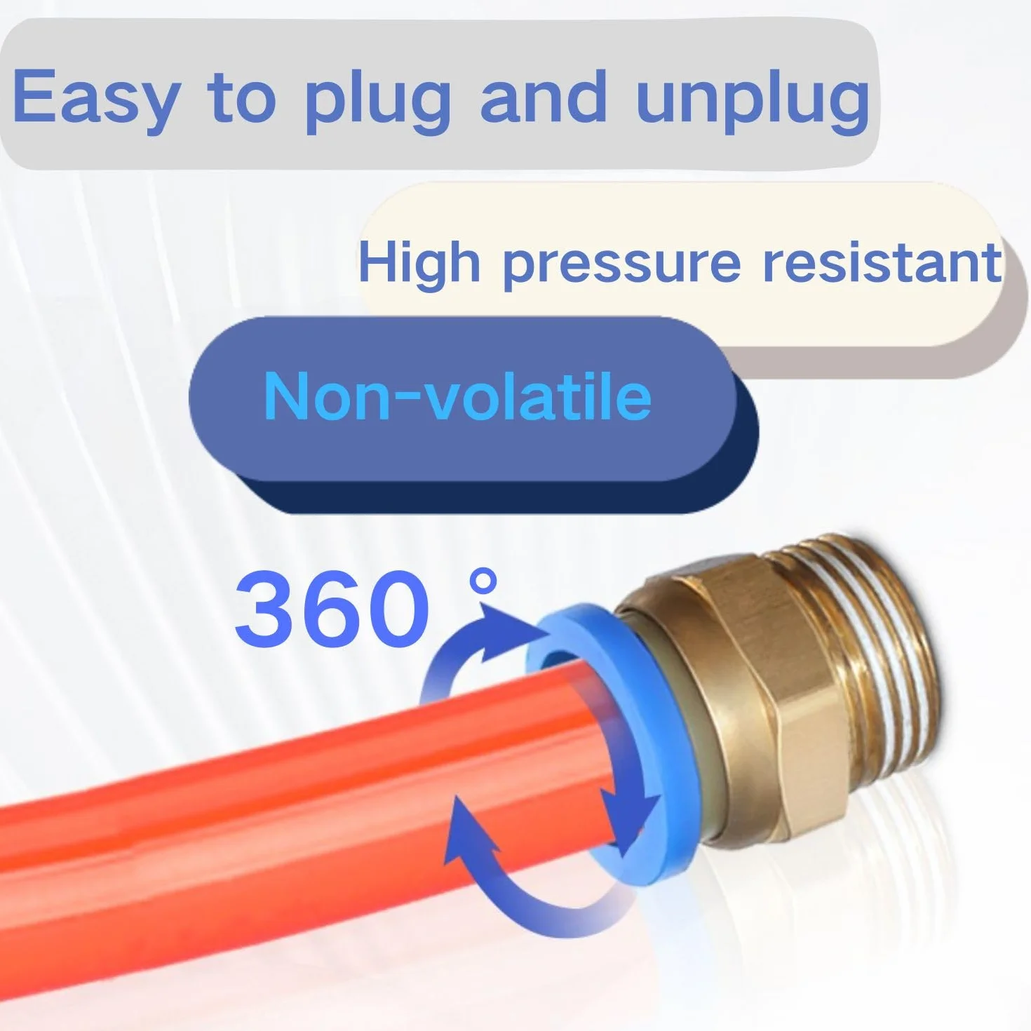 4 sztuki 6 mm 1/2 ''PT gwint zewnętrzny prosty Push to Connect Fittings wąż wtykowy pneumatyczny szybkozłączka
