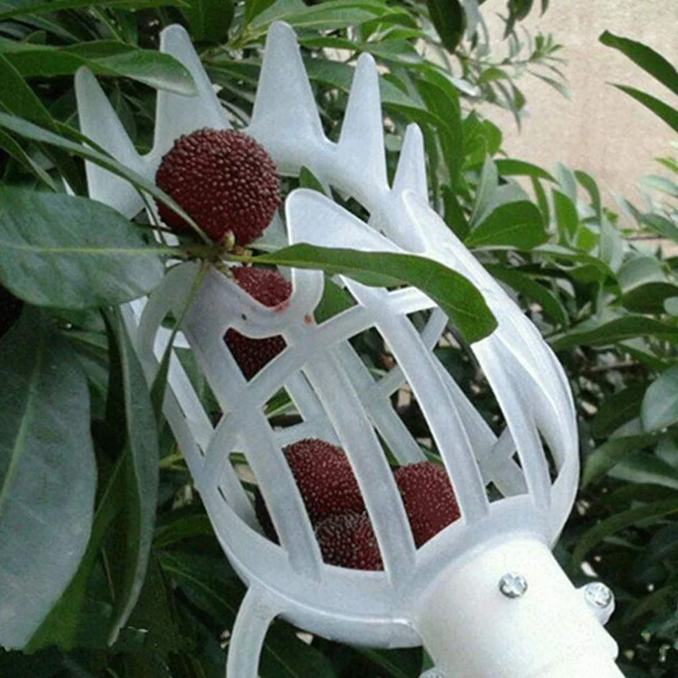 Plastikowy zbieracz do zbierania owoców narzędzie ogrodowe biały