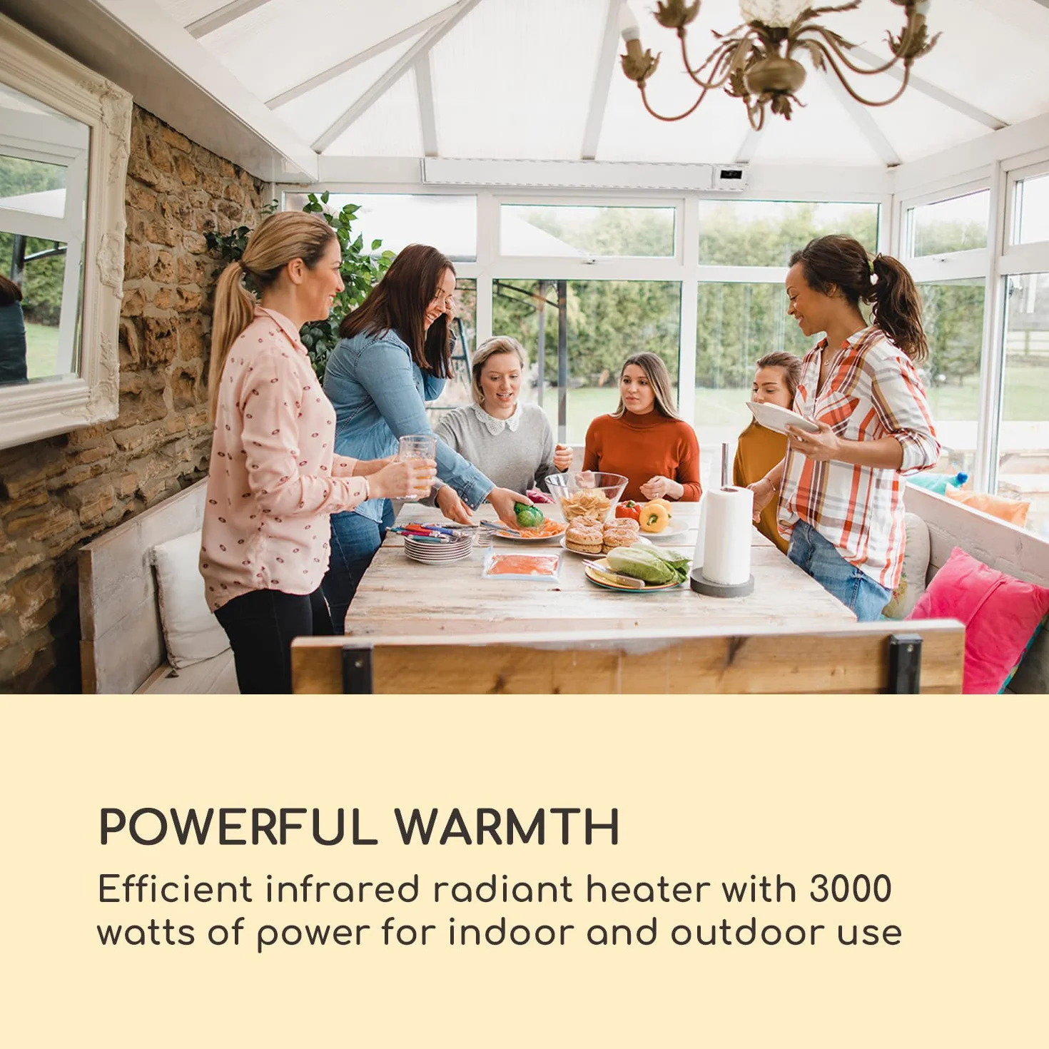 Blumfeldt Cosmic Beam Smart promiennik podczerwieni 3000 W biały