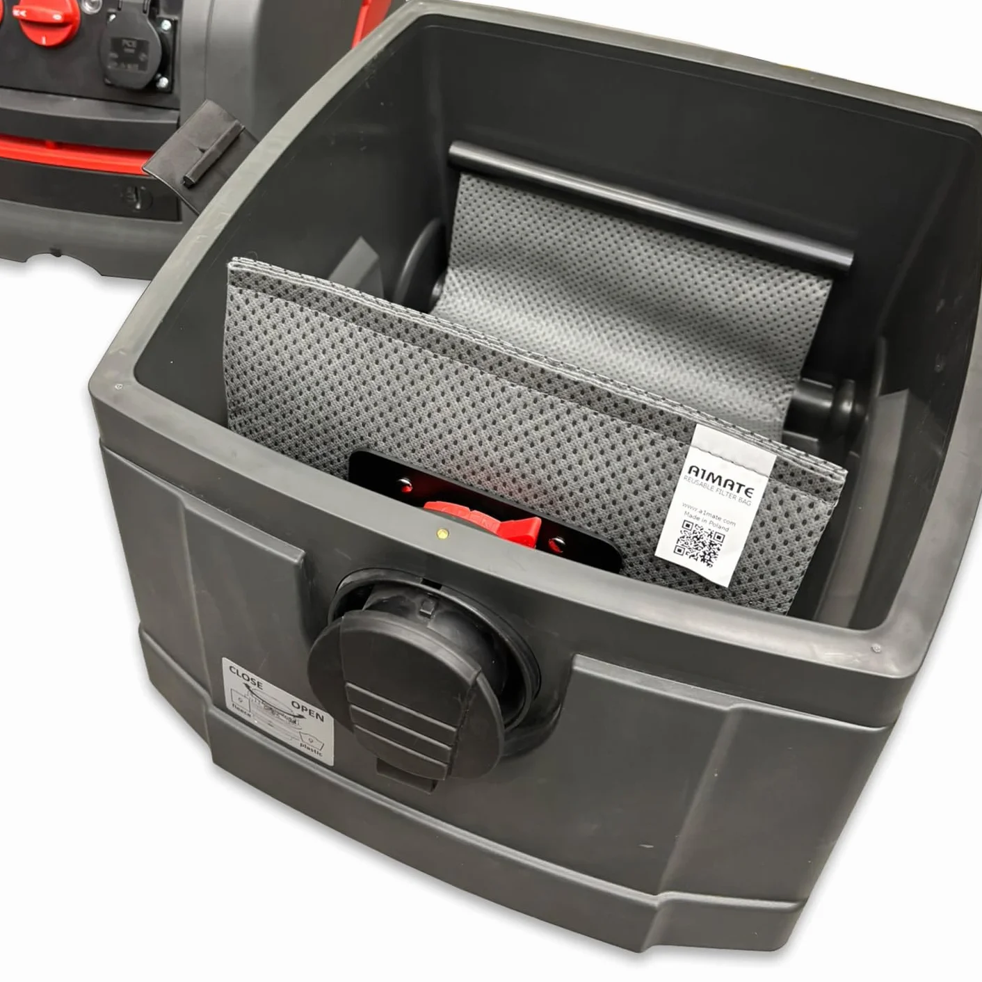 Worek filtrujący wielokrotnego użytku pasuje do Bosch GAS 25, Metabo ASR 35