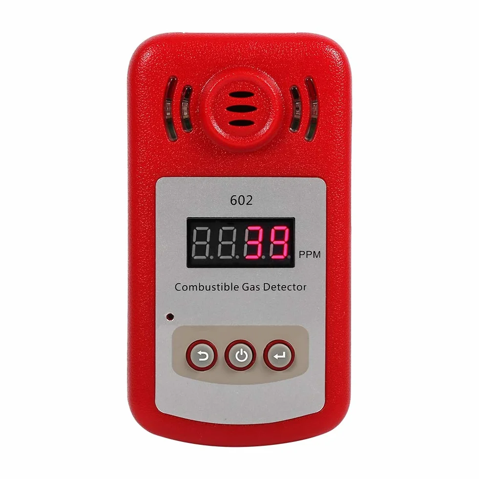 Wiincal Alarm wycieku gazu palnego, 1 szt. Detektor gazu ziemnego 300-10000PPM z alarmem dźwiękowym i lampą błyskową