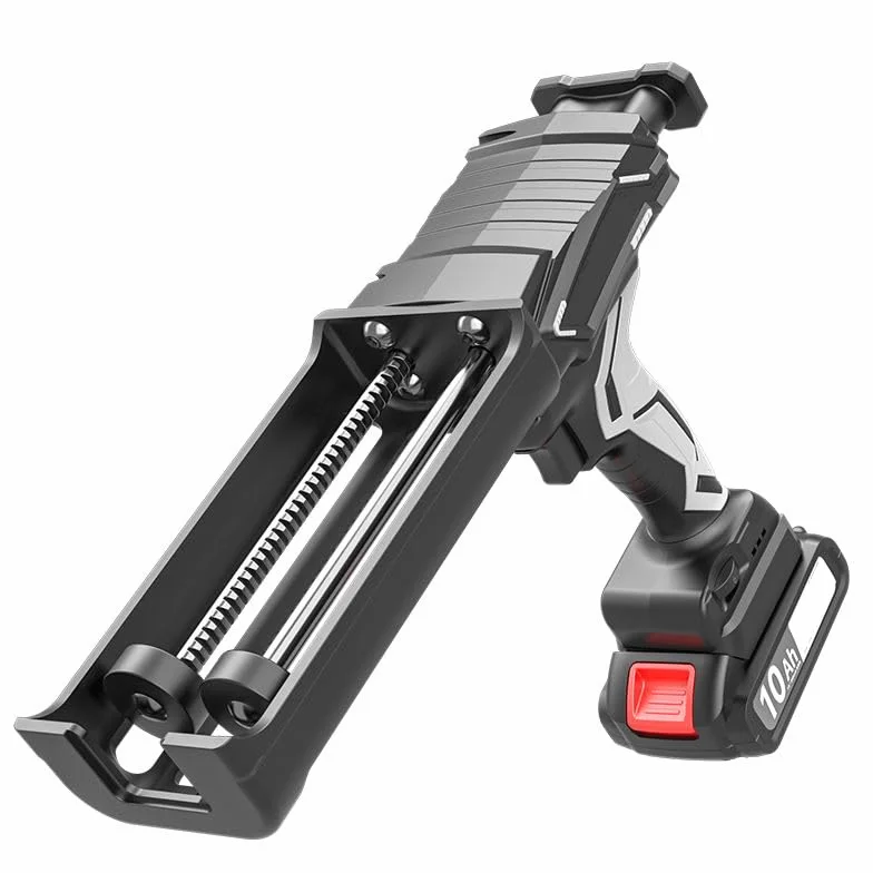 Elektryczny pistolet do klejenia – bezprzewodowy, podwójna rurka z baterią 2,0 Ah, światło LED, 6 ustawień prędkości do precyzyjnego uszczelniania i uszczelniania