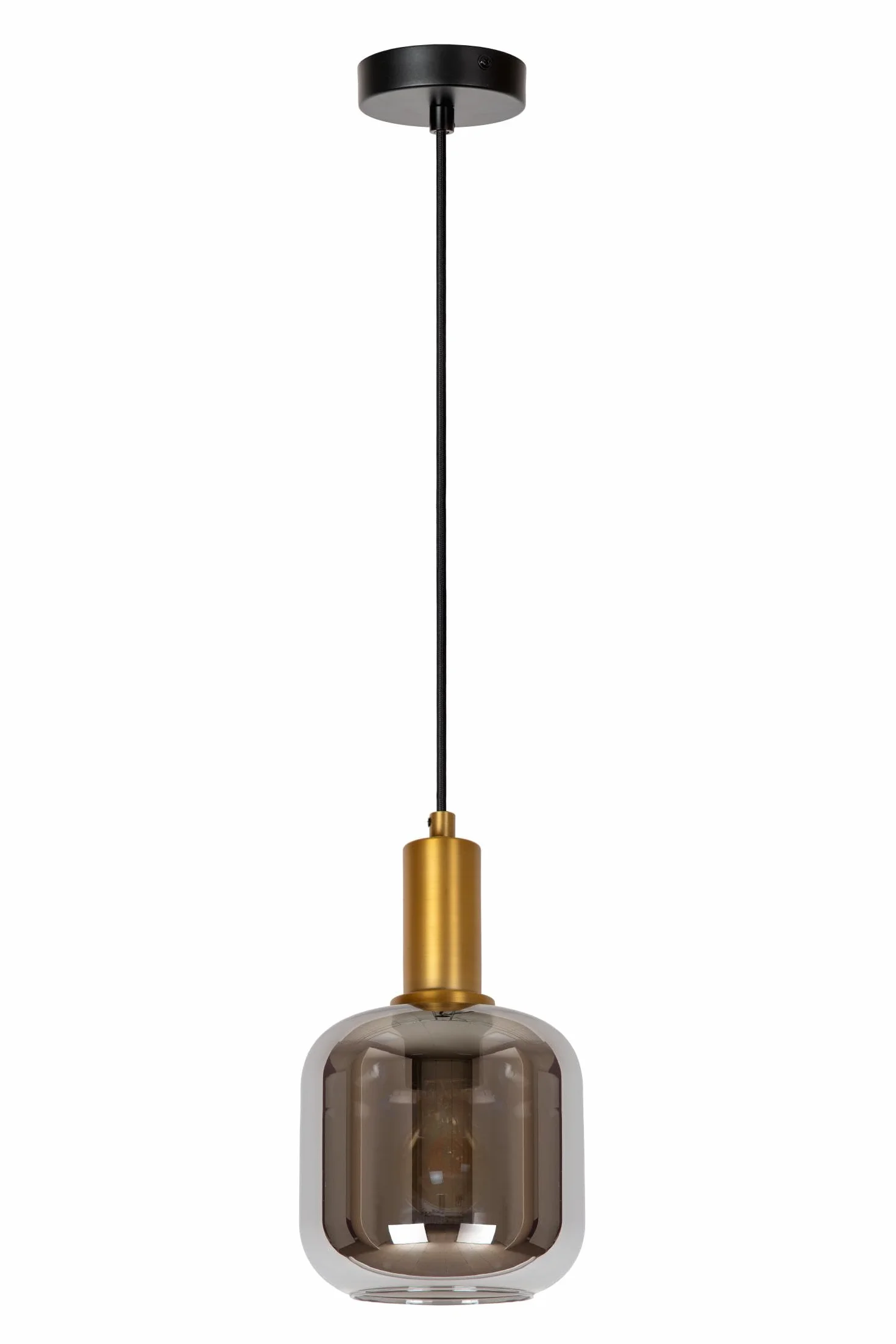 LUCIDE JOANET - Zawieszenie - Ø 16 cm - 1xE27 - Dym