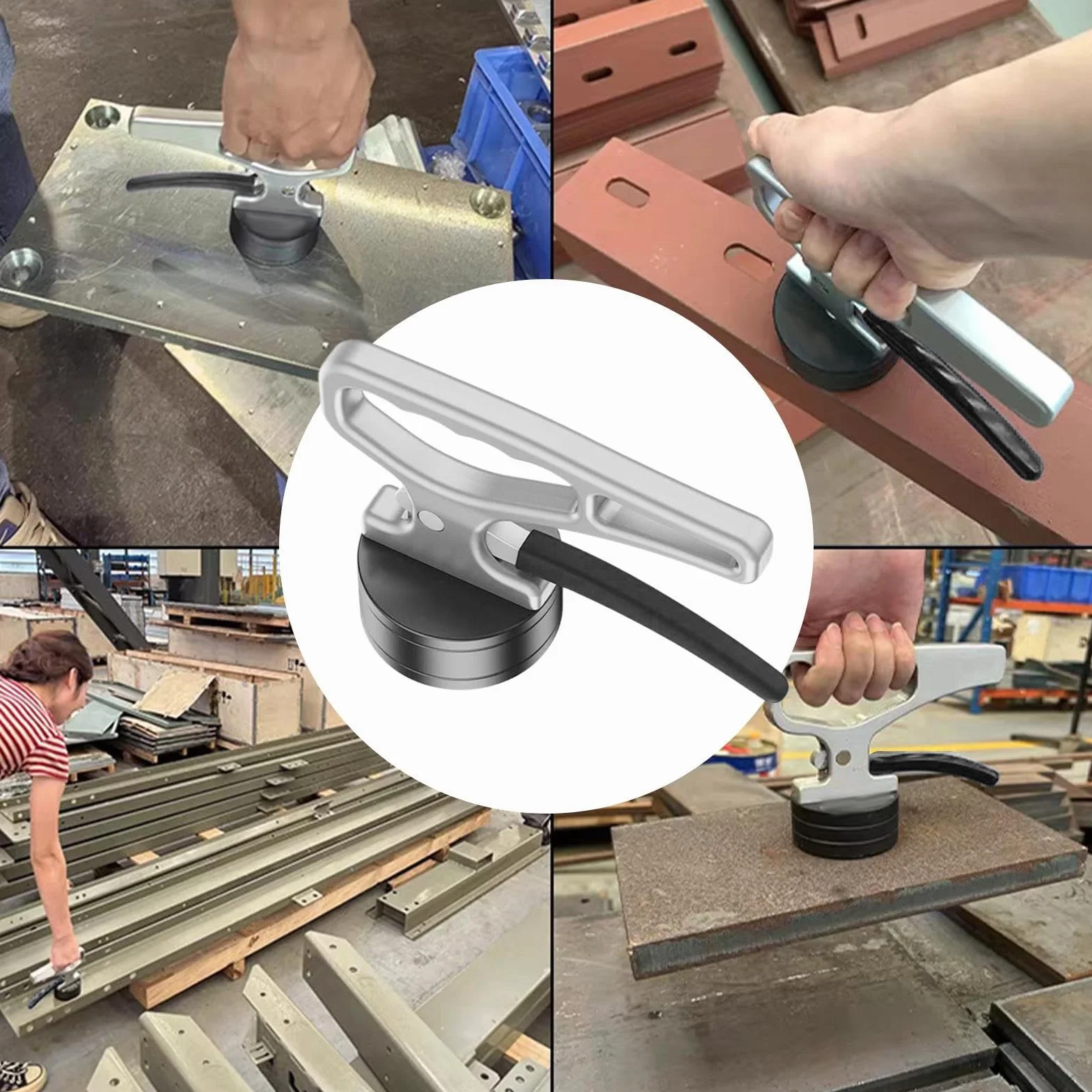 Magnetic Pickup Tool, Magnet Tool Holder, Multi Use Gadgets Gatherer, 6.1x4.72 in Quick Release Manual Curator, Nut and Bolt Collector for Nails, Nuts, Screws, Projects Small Parts
