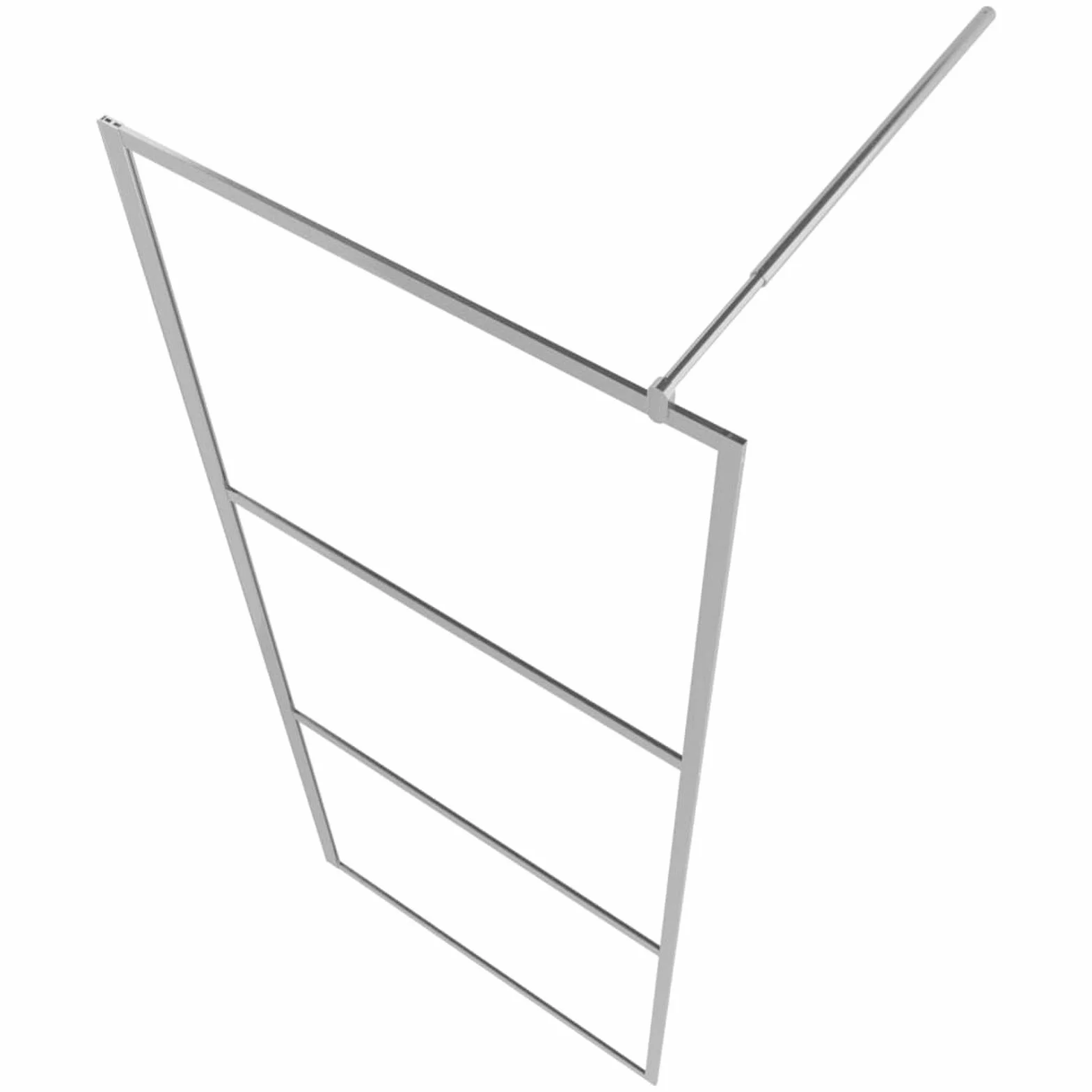 Ściana prysznicowa z półmatowym szkłem ESG 90 x 195 cm - nad wanną kabiną prysznicową w ramie drzwi hartowane bezpieczne przezroczyste szkło panel łazienka ekrany łazienkowe