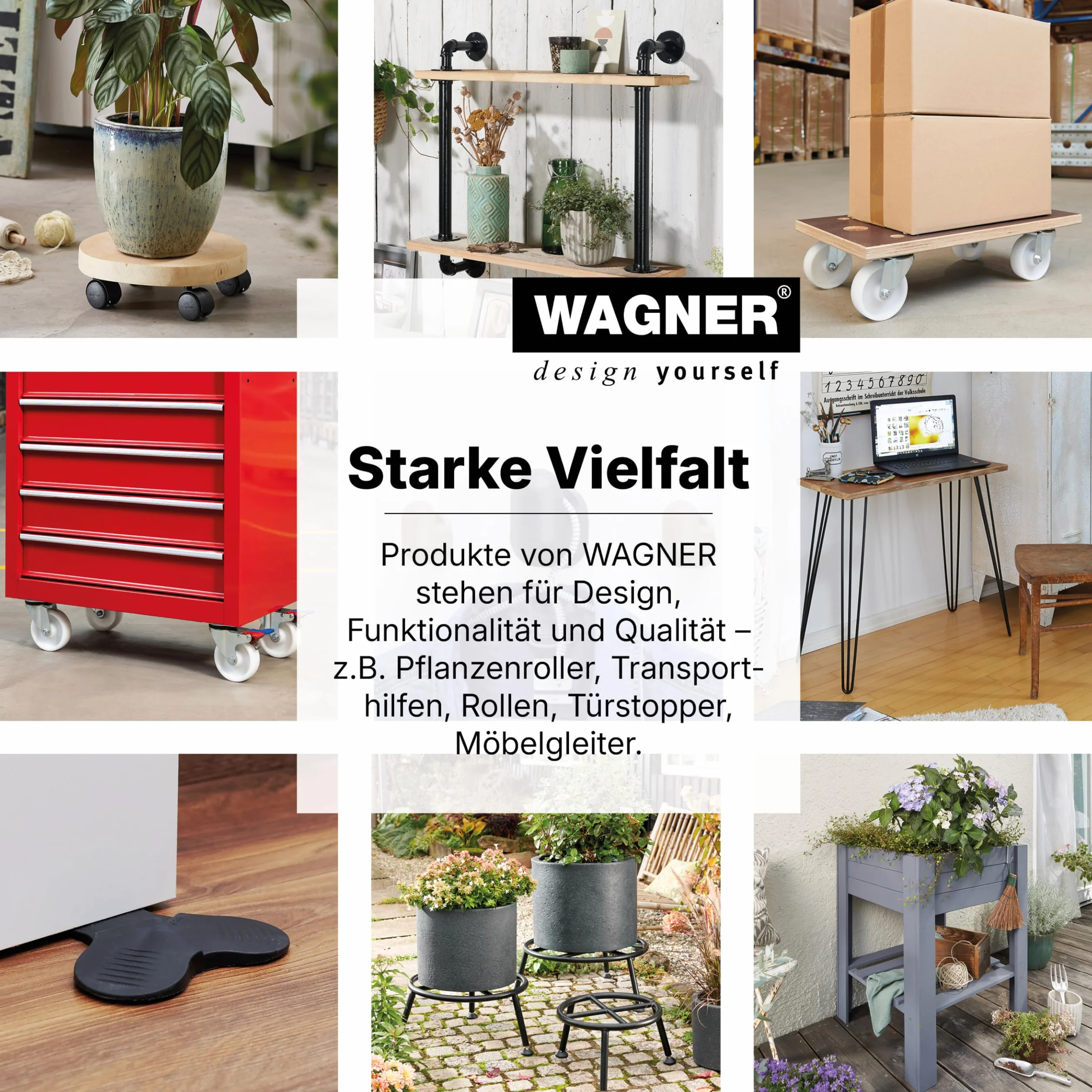 Wagner Podstawa na Kółkach Wysuwana Srebrny 32-47 cm