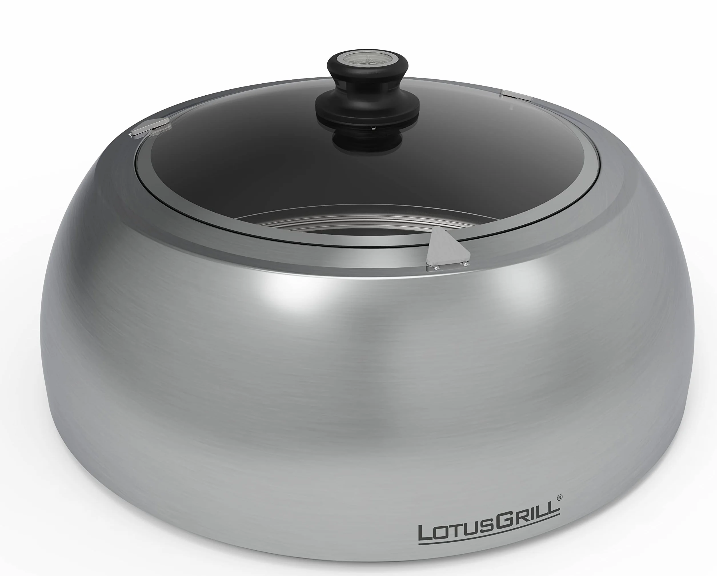LotusGrill Classic DK-SG-34 Pokrywa grilla ze stali nierdzewnej zintegrowany termometr