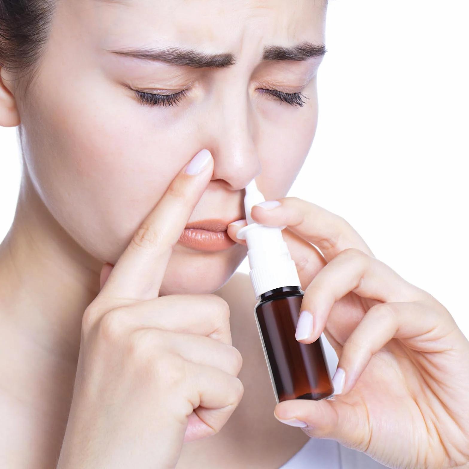 Giantree Butelka z rozpylaczem do nosa, 10 ml, mała, pusta butelka z rozpylaczem do nosa, rozpylacze, rozpylacze do wielokrotnego napełniania, butelka z rozpylaczem na wodę, perfumy, olejki eteryczne