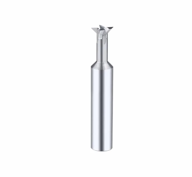 1PC D3-D20 Frez do jaskółczego ogona z węglika spiekanego 45° Niepowlekany stopień Narzędzia CNC do obróbki metalu Frezy trzpieniowe ze stali wolframowej Frezy do fazowania(Uncoated,D9x60L)