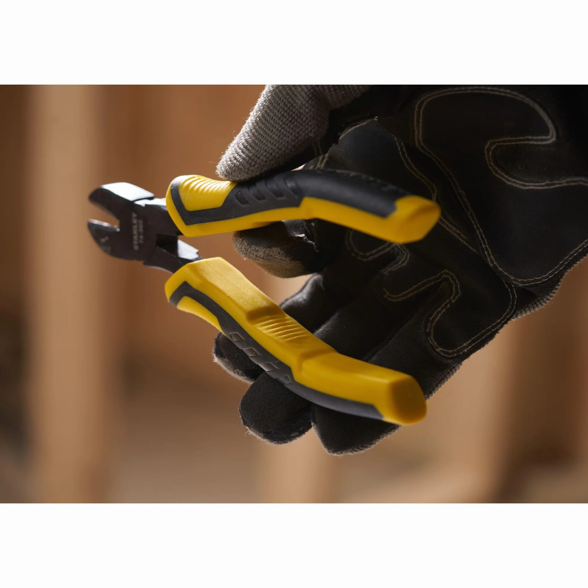 Stanley STHT0-74362 Tools 074362 ControlGrip ukośne szczypce tnące 150 mm, żółty/czarny