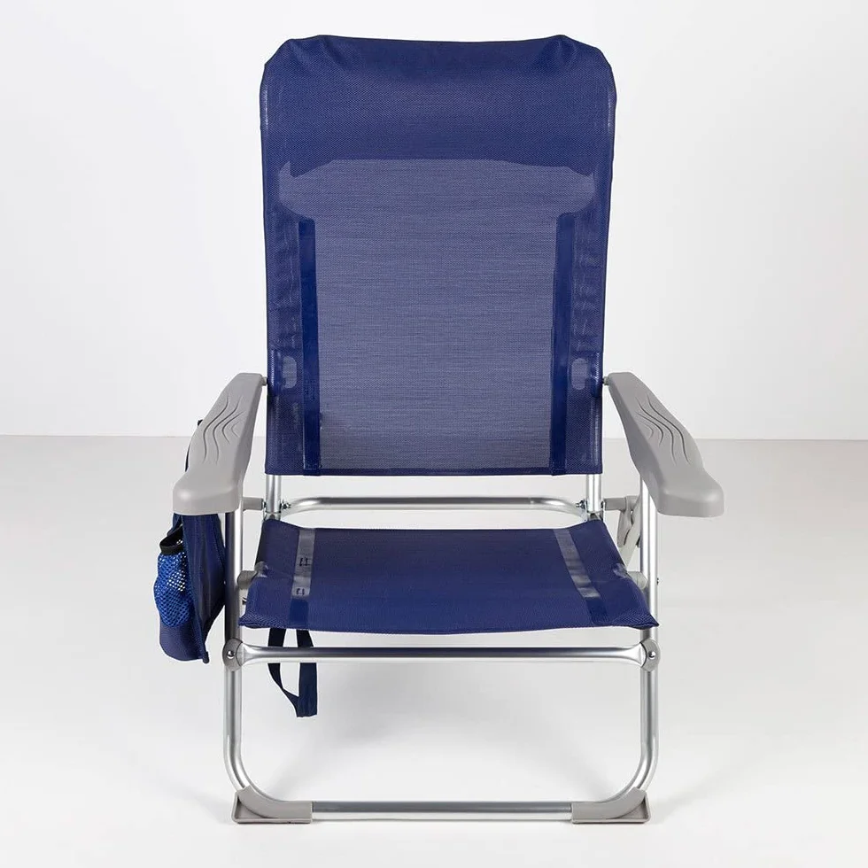 Aktive - Składane krzesło Slim ALU 6 pozycji 47X58X87CM C/poduszka+torba
