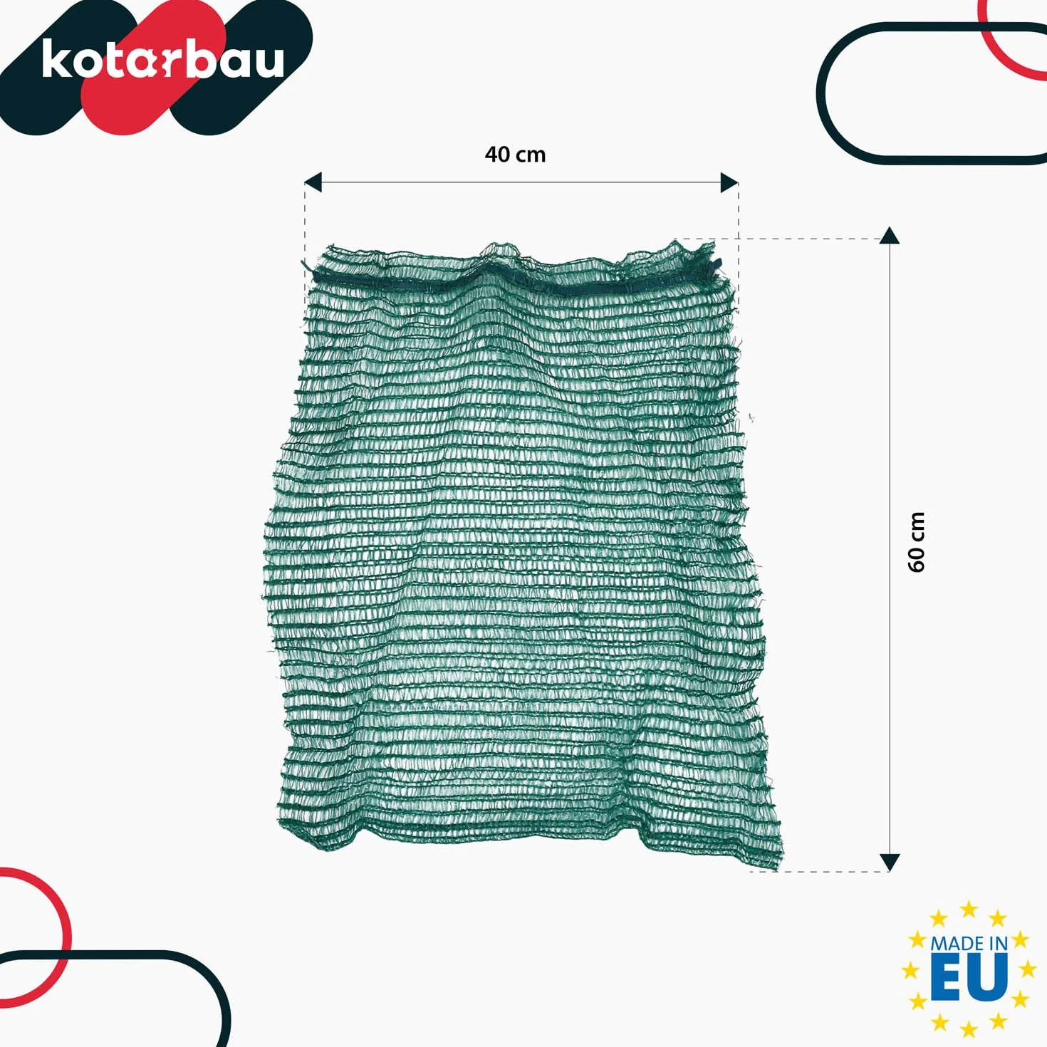 KOTARBAU® worki raszlowe 40 x 60 cm 15 kg polipropylen siatka na warzywa
