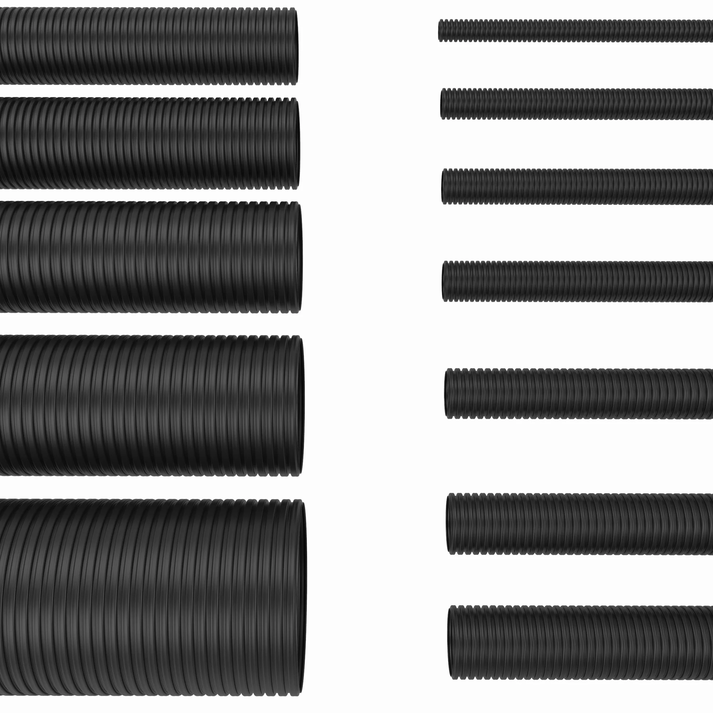 AUPROTEC Osłona do zarządzania przewodem, 2 m, średnica wewnętrzna 19 mm, polipropylen, czarna