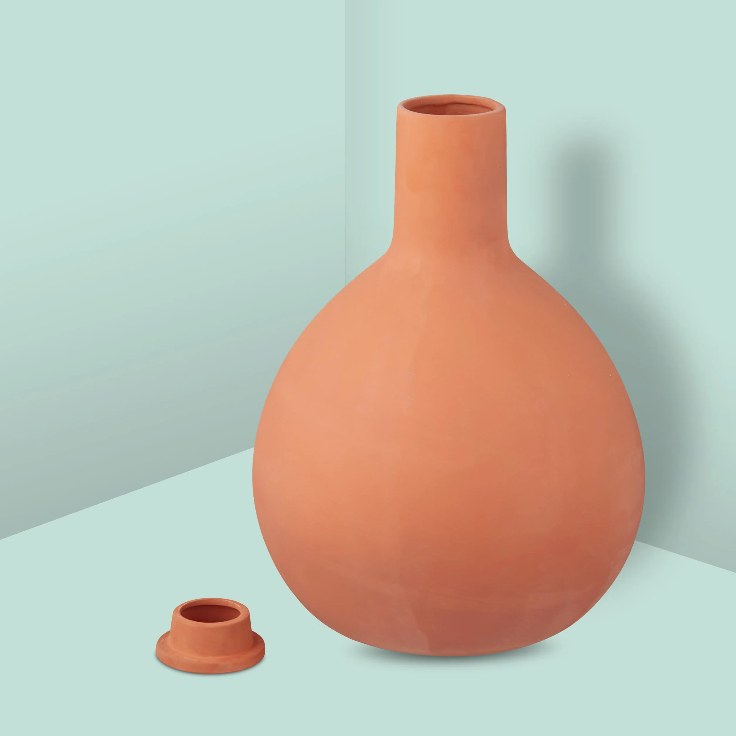 Relaxdays Kulka do nawadniania kroplowego, ceramiczny olej do podlewania, automatyczny zbiornik do nawadniania wody 7,5 l, terakota