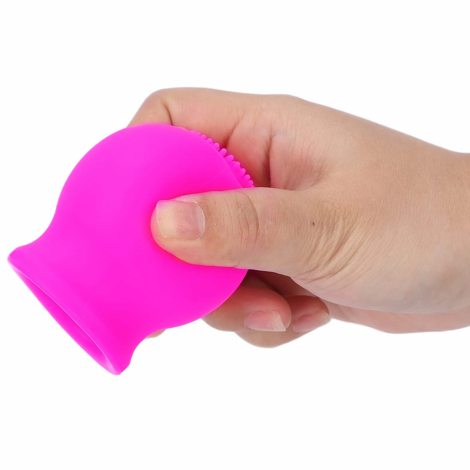 Miękki Silikonowy Pout Lips Enhancer Plumper Tool, Lip Plumper Device Lip Filler Beauty Pump, Pout Mouth Tool, Miękka Szczoteczka do Ust Lip Pump For Sexy Lip Mouth(różowy)