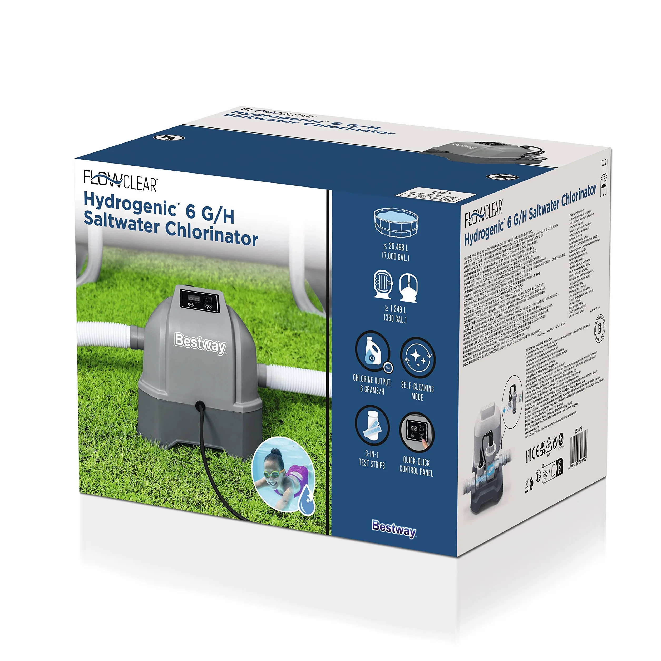 Bestway Flowclear Hydrogenny Chlorynator Słonej Wody 6 G/H