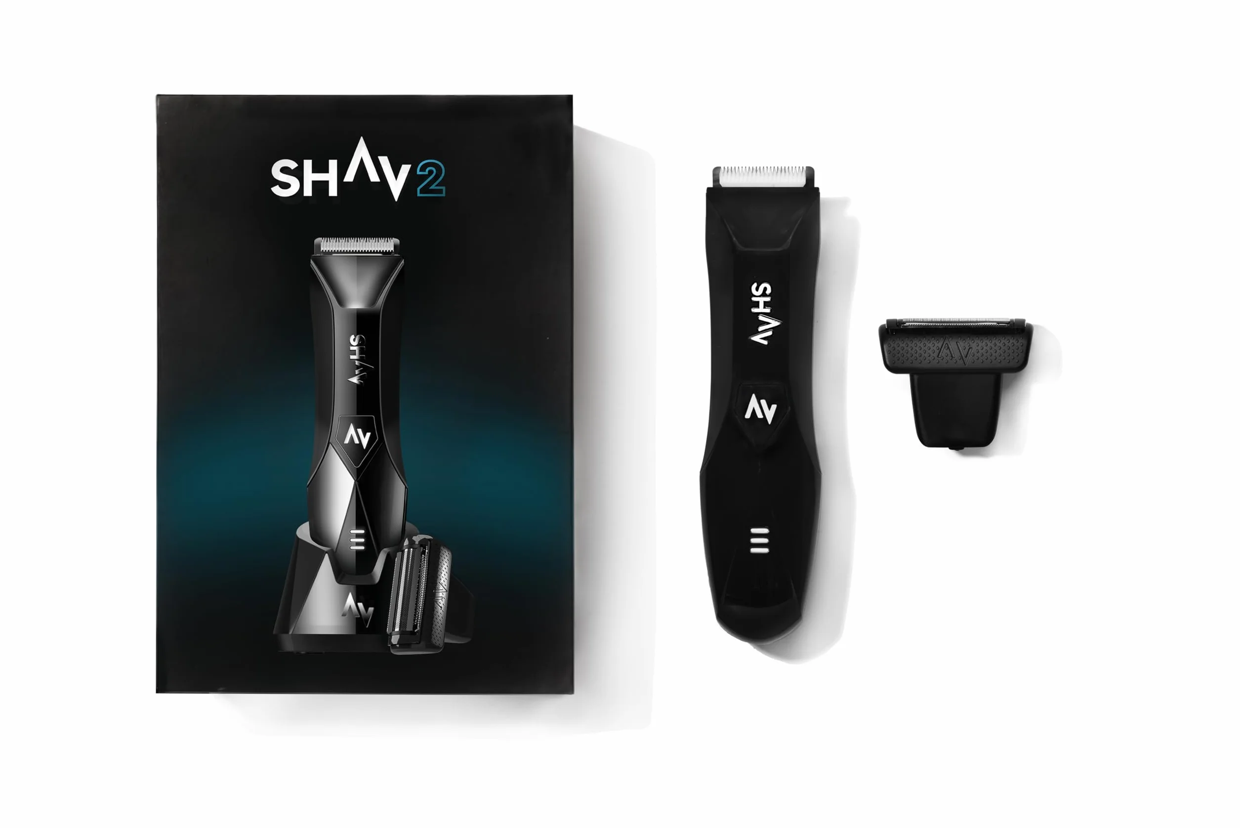 Shav 2 Folowe Ostrze CutFree dla Mężczyzn, Intymna Maszynka do Golenia, Trymer na Włosy na Mokro/Sucho