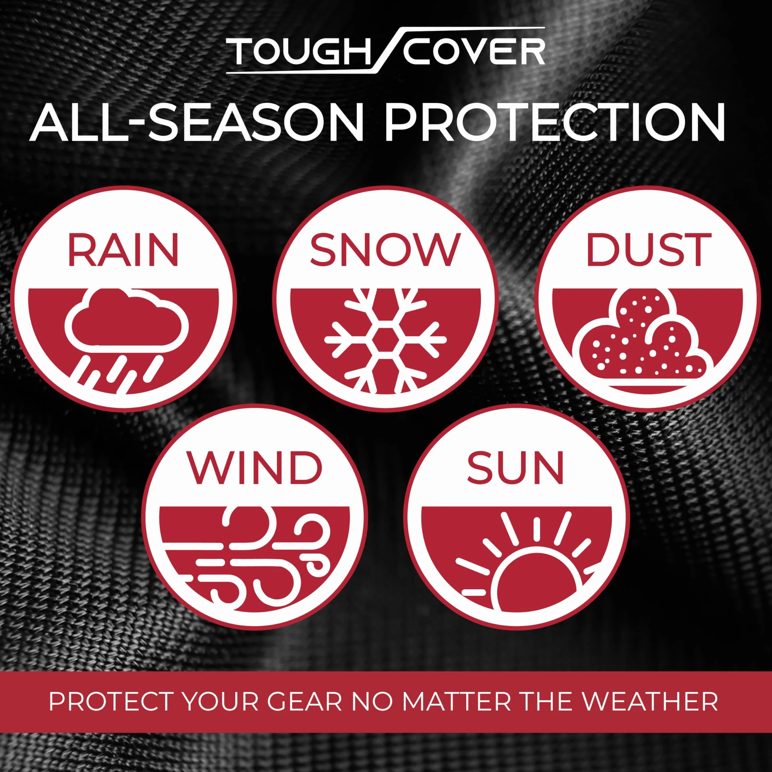 Tough Cover klasa morska 600D kolor czarny, uniwersalne dopasowanie, wodoodporny pokrowiec na kosiarki jezdne, ochrona przed promieniowaniem UV, kurzem, brudem i wiatrem, przechowywanie na zewnątrz