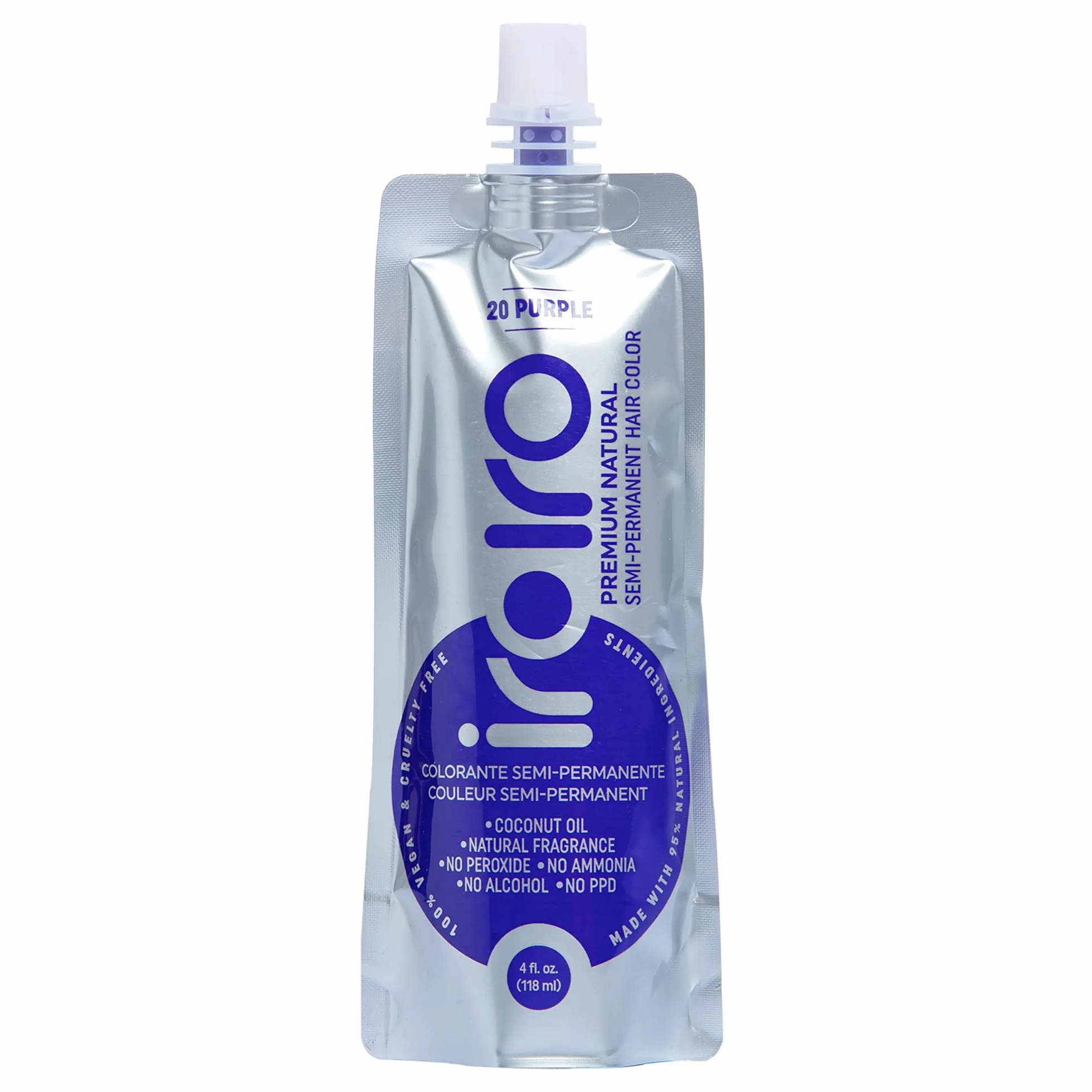 IROIRO Naturalny półtrwały kolor włosów premium 20 fioletowy (113 g)
