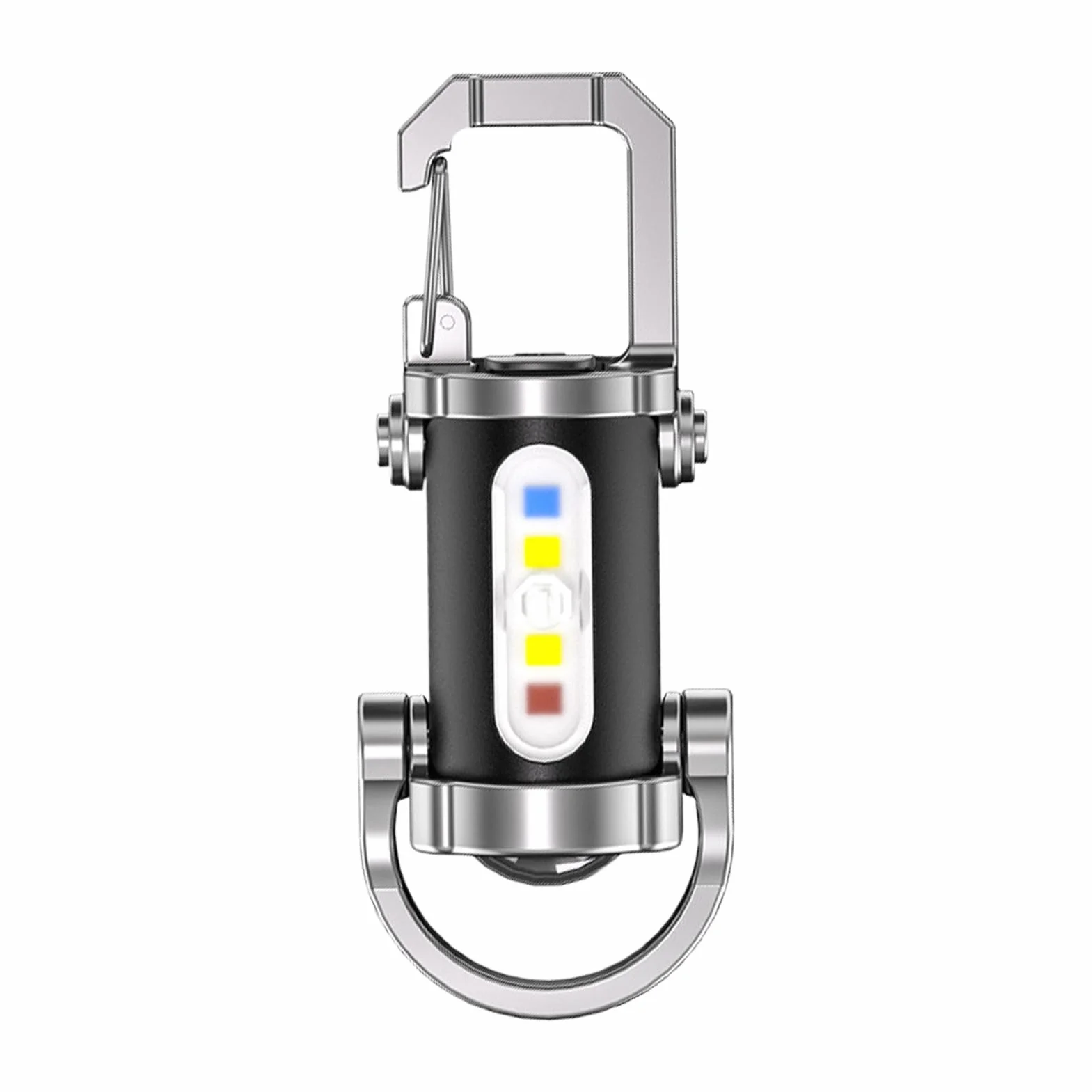 Brelok LED - Kieszonkowe światło LED - kompaktowa jasna lampa ładowalna latarka 3 tryby dla kobiet mężczyzn noc na świeżym powietrzu turystyka impreza