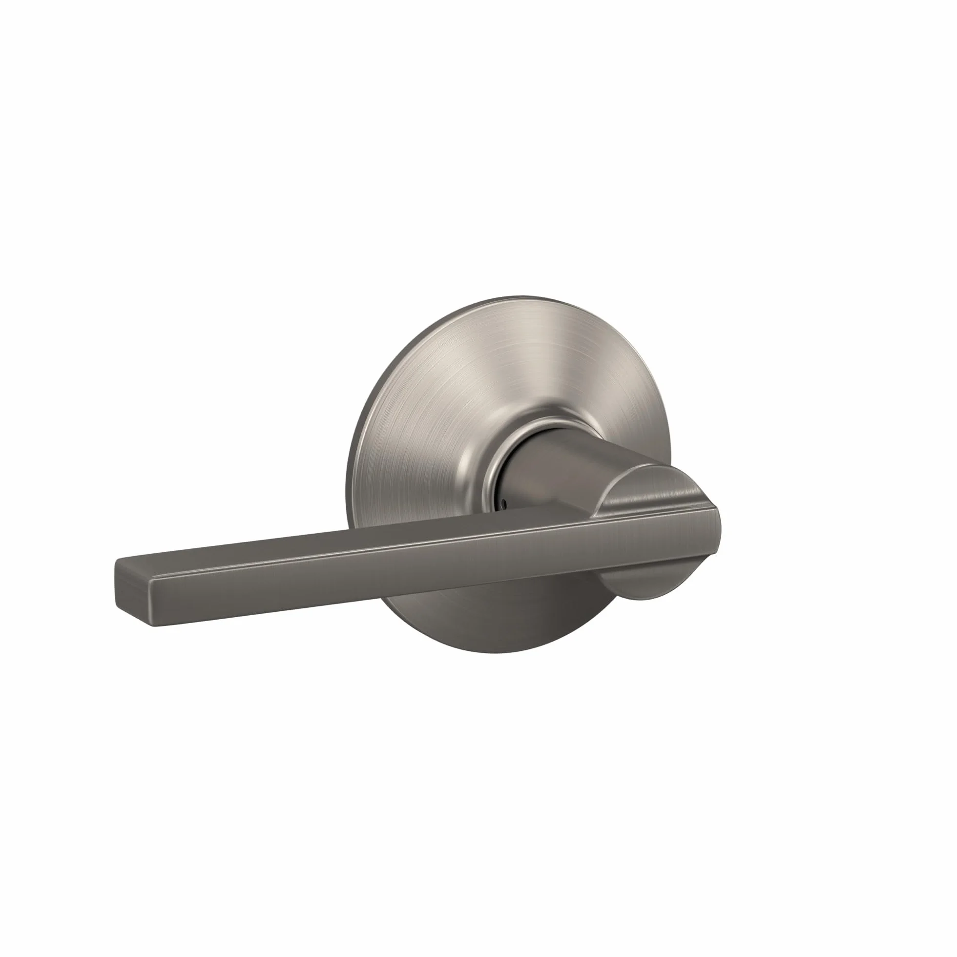 Schlage F10 LAT 619 Latitude Door Lever, Hall & Closet Passage Lock, Satin Nickel