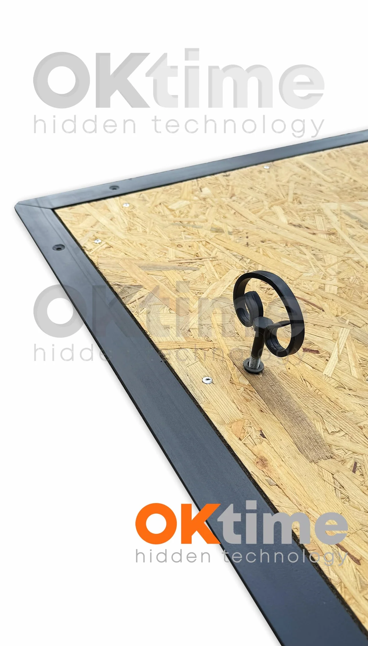 Właz Podłogowy do Piwnicy z Wodoodporną Płytą OSB - 1050 x 1050 mm - Gotowy do Chodzenia - Gotowy pod Laminat - Gotowy dla Ciebie