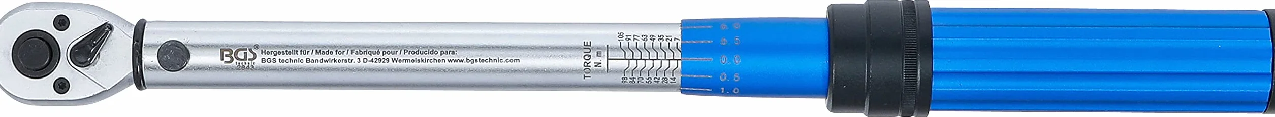 BGS 2843 | Klucz dynamometryczny | 10 mm (3/8") | 7-105 Nm