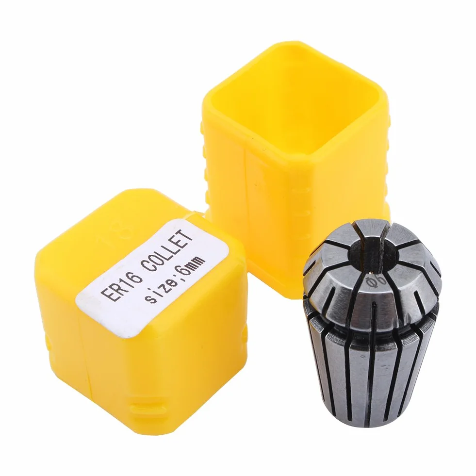 10 Szt.Zestaw Tulejek ER16, Zestaw Tulei Sprężynowych do Uchwytu Roboczego CNC, Tokarka Grawerująca i Frezująca ， 1-10 Mm, Narzędzia do Cięcia Gwintów Maszynowych