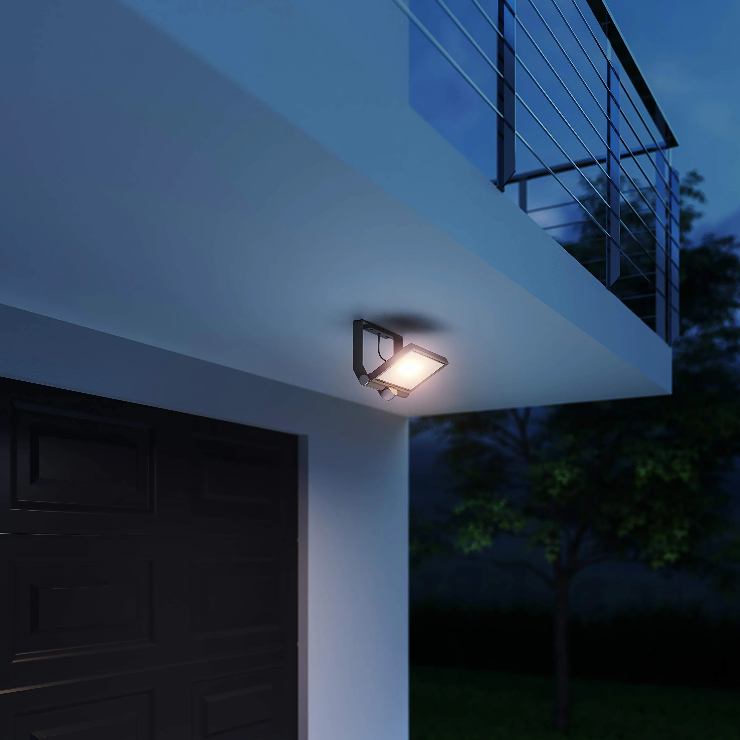 Steinel Reflektor zewnętrzny LED XLED ONE XL S antracyt, czujnik ruchu 180°, 42,6 W, 4200 lm przy 3000 K, aluminium, na podjazd, dziedziniec i ogród